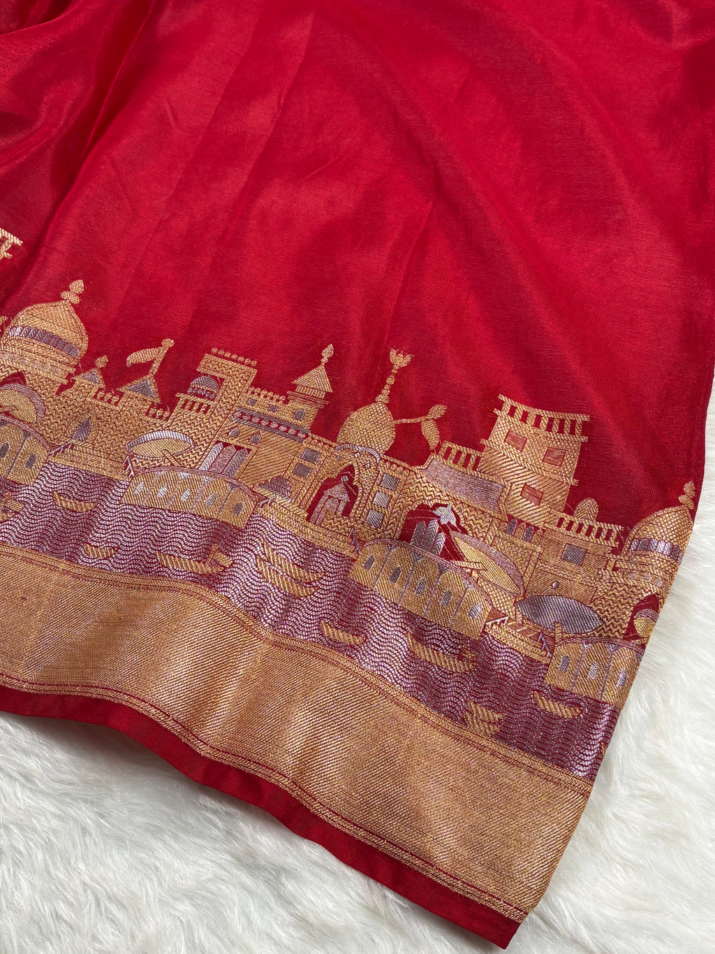 Warm Georgette Silk Banarasi Saree