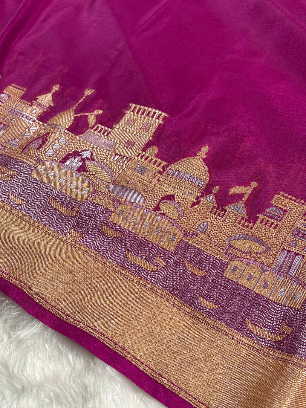 Warm Georgette Silk Banarasi Saree