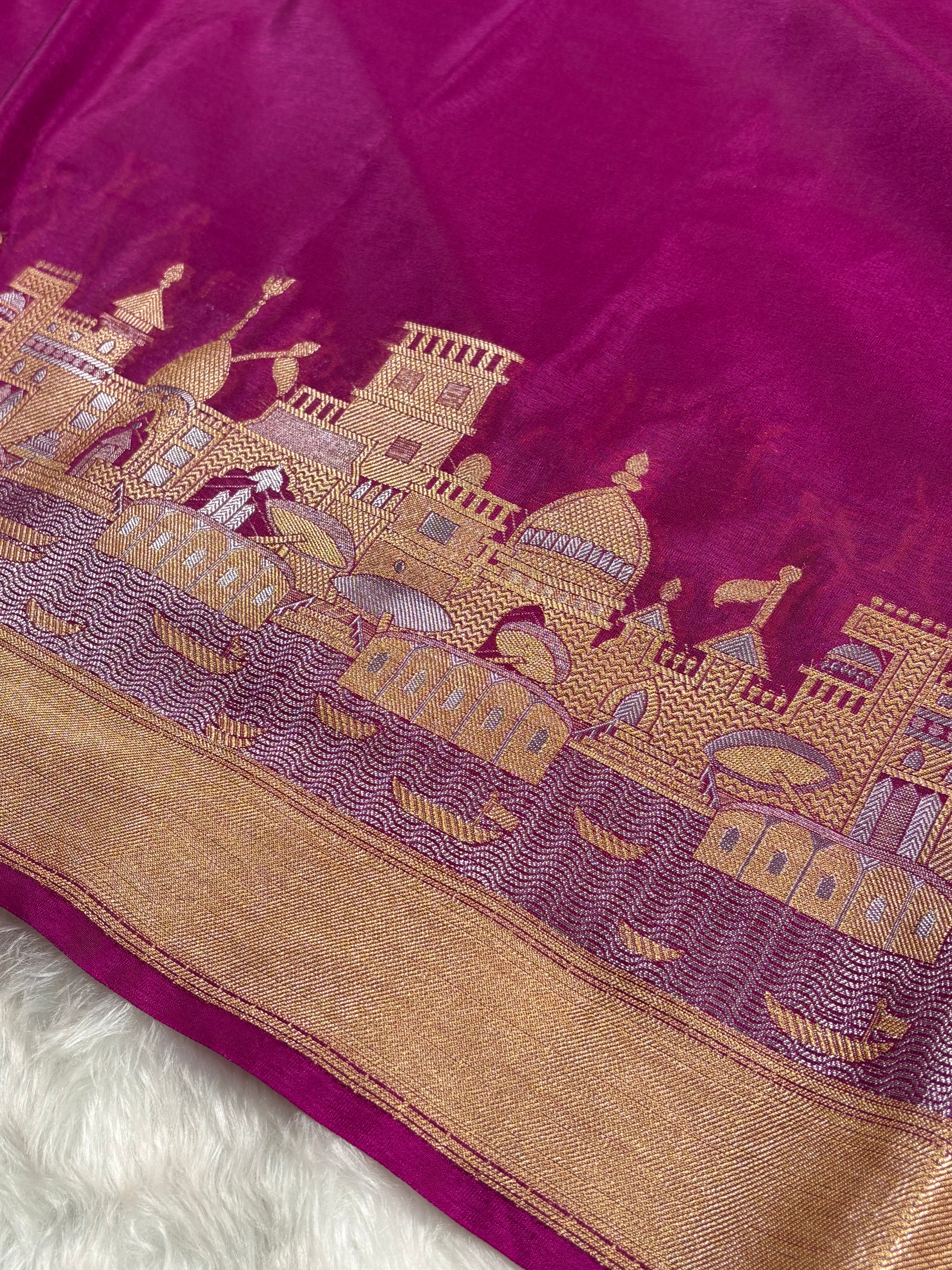 Warm Georgette Silk Banarasi Saree