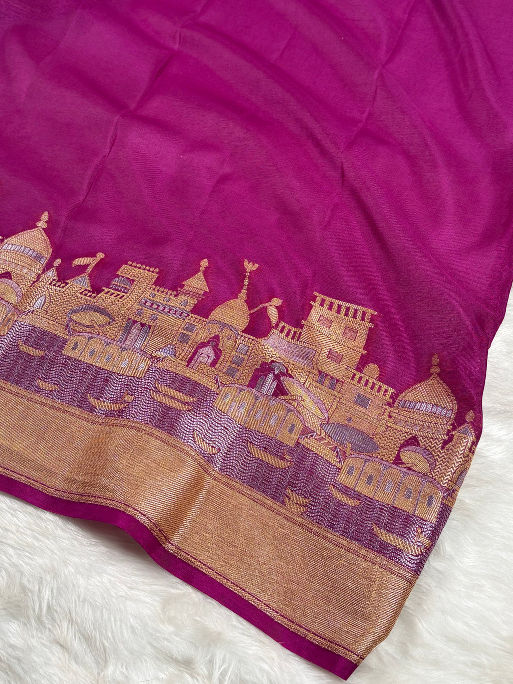 Warm Georgette Silk Banarasi Saree