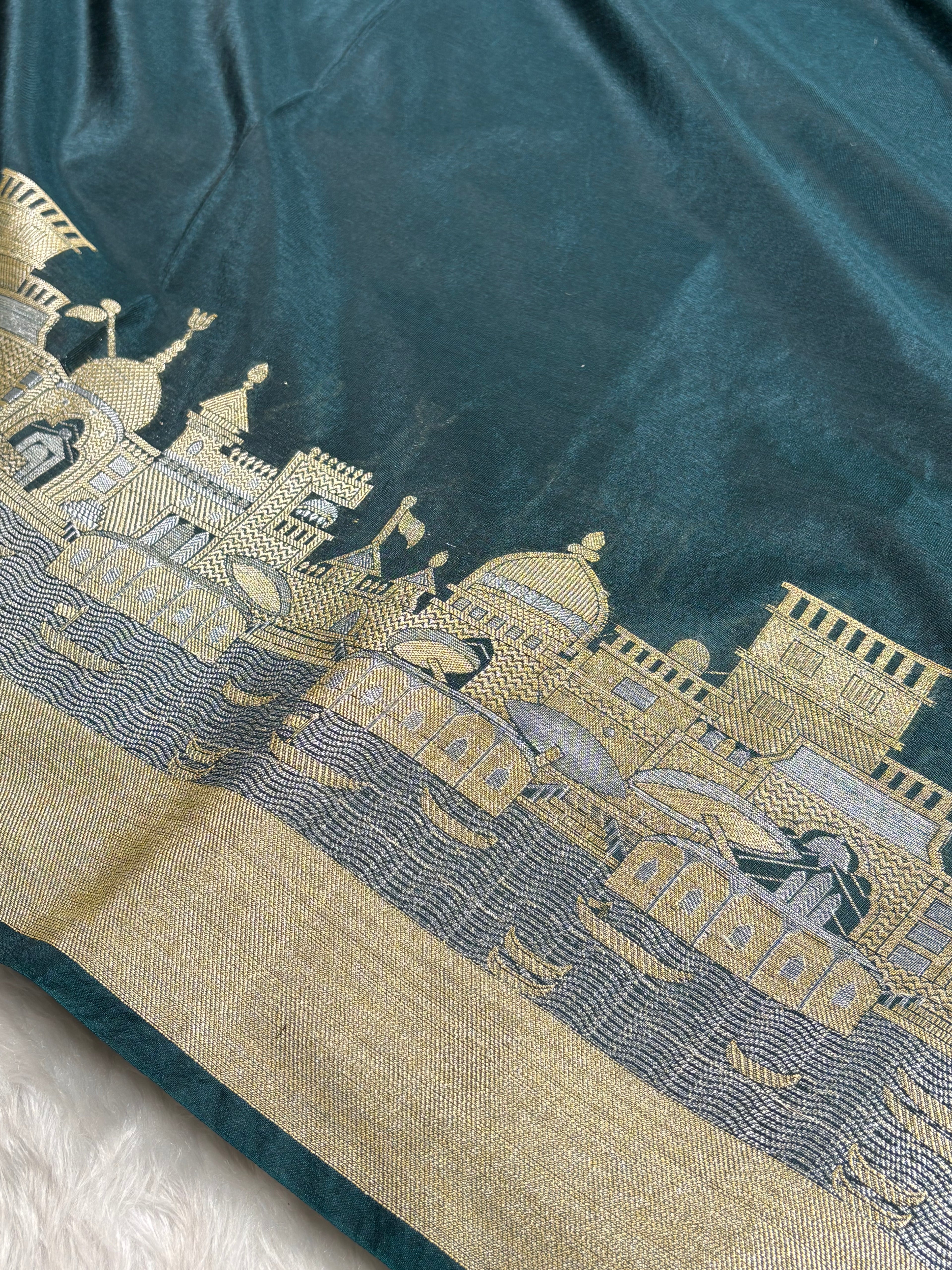 Warm Georgette Silk Banarasi Saree