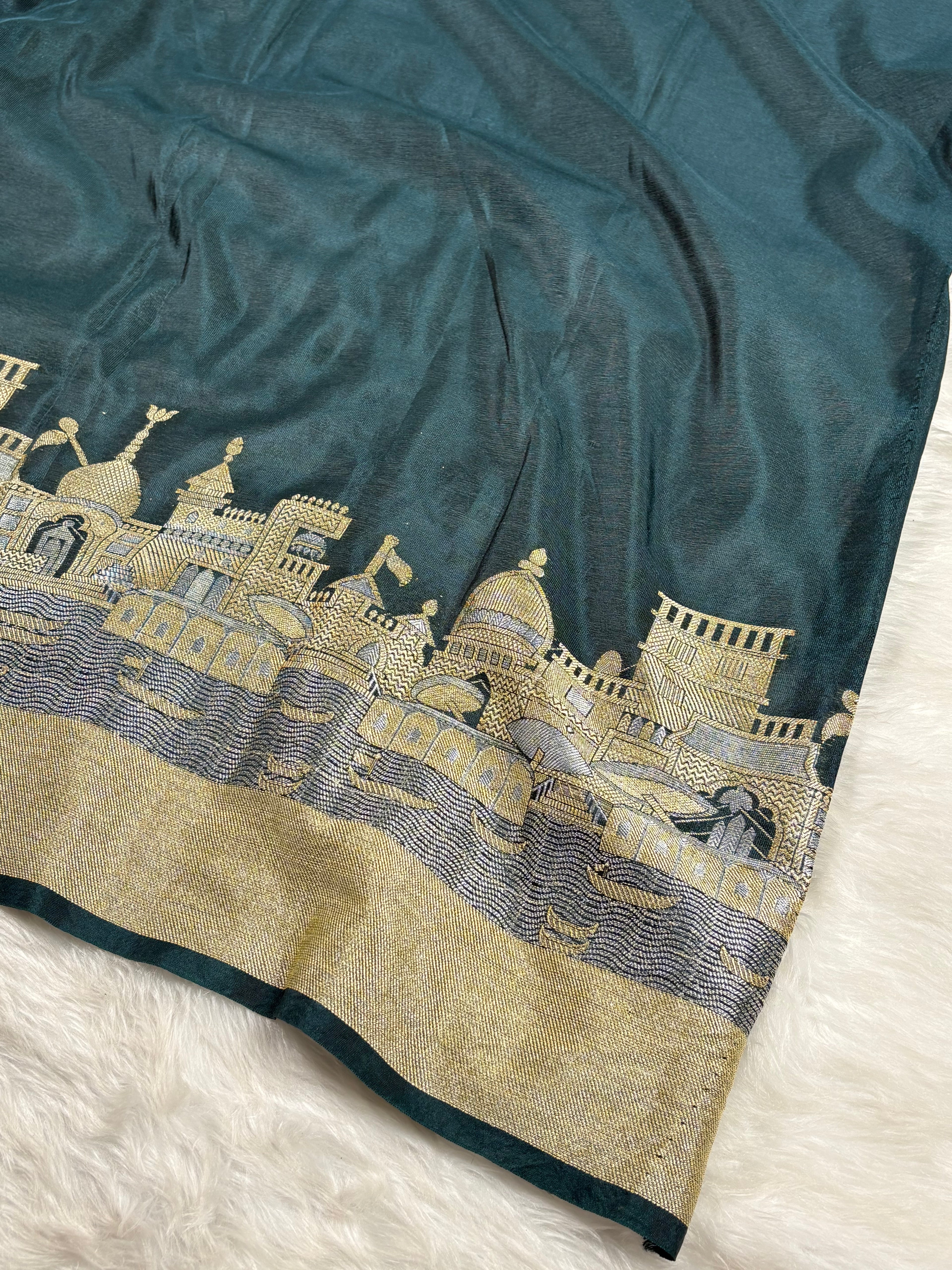 Warm Georgette Silk Banarasi Saree