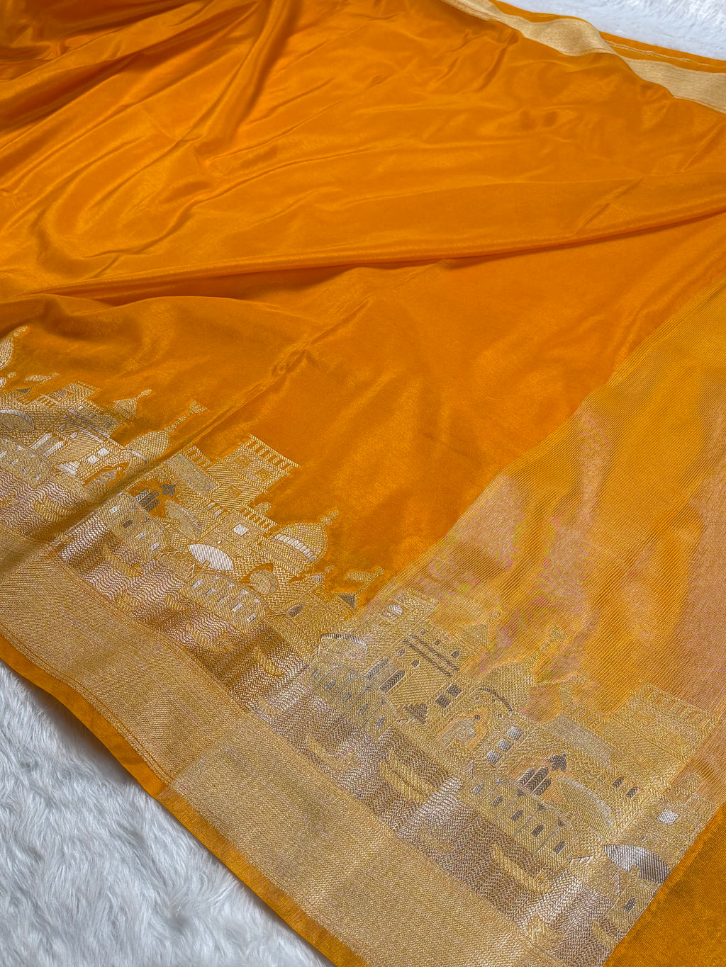 Warm Georgette Silk Banarasi Saree