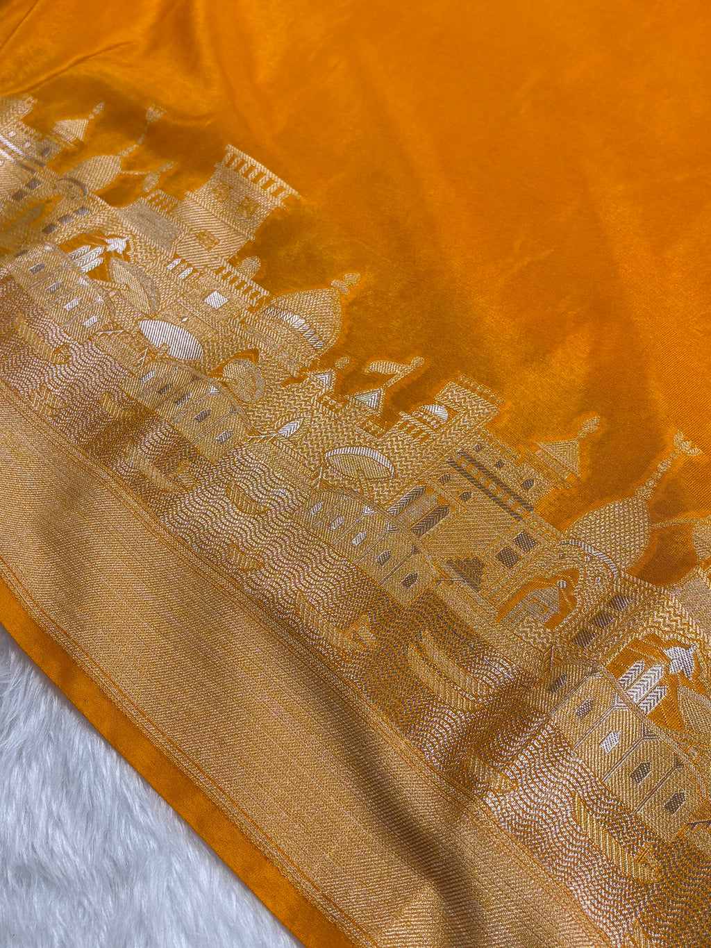 Warm Georgette Silk Banarasi Saree