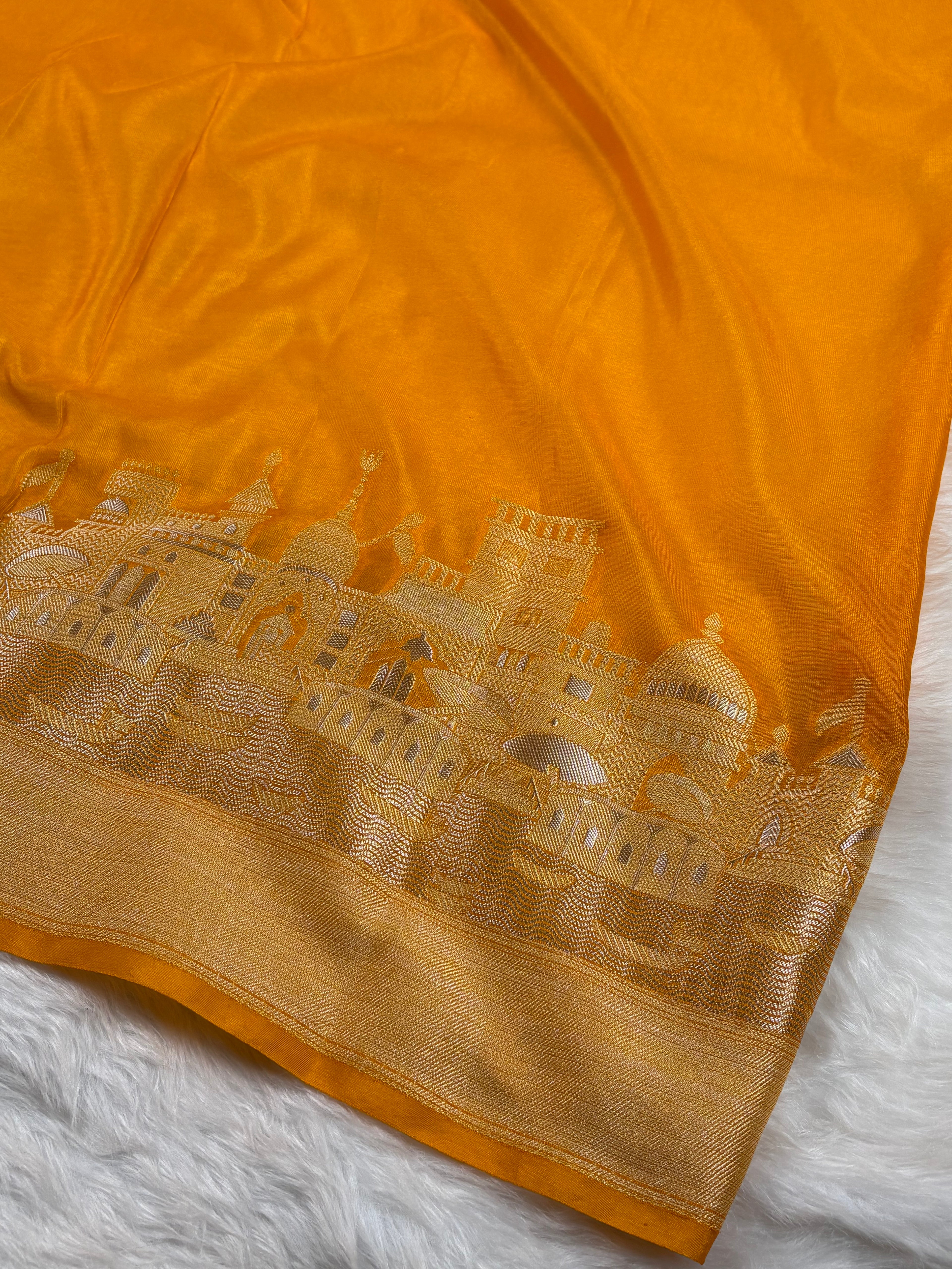 Warm Georgette Silk Banarasi Saree