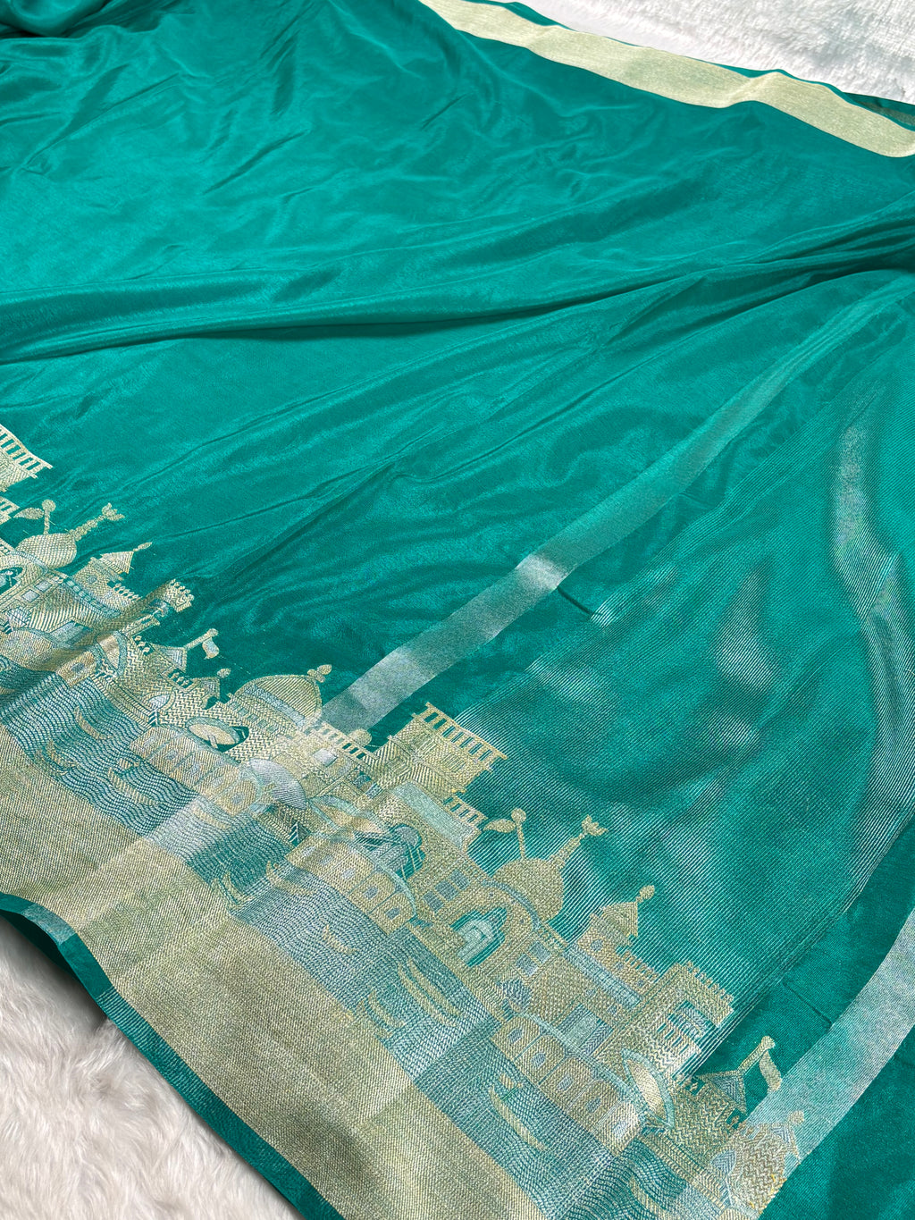 Warm Georgette Silk Banarasi Saree