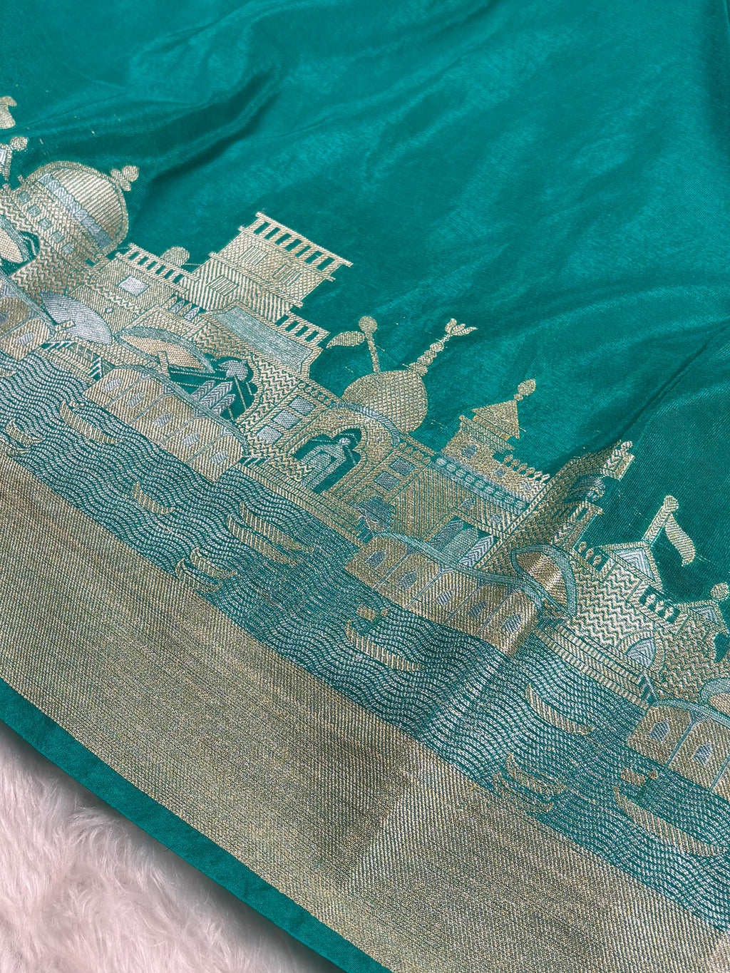 Warm Georgette Silk Banarasi Saree