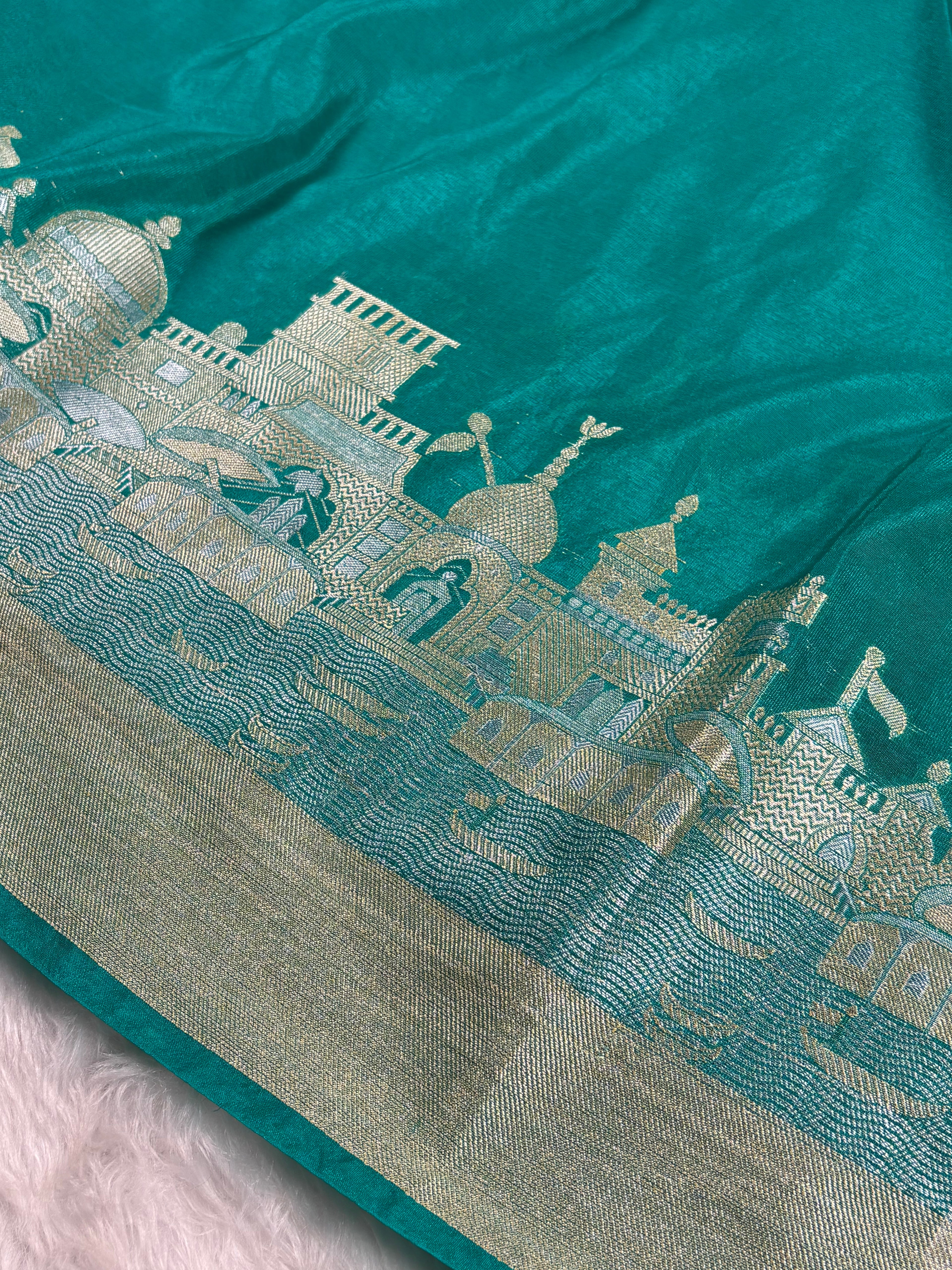Warm Georgette Silk Banarasi Saree