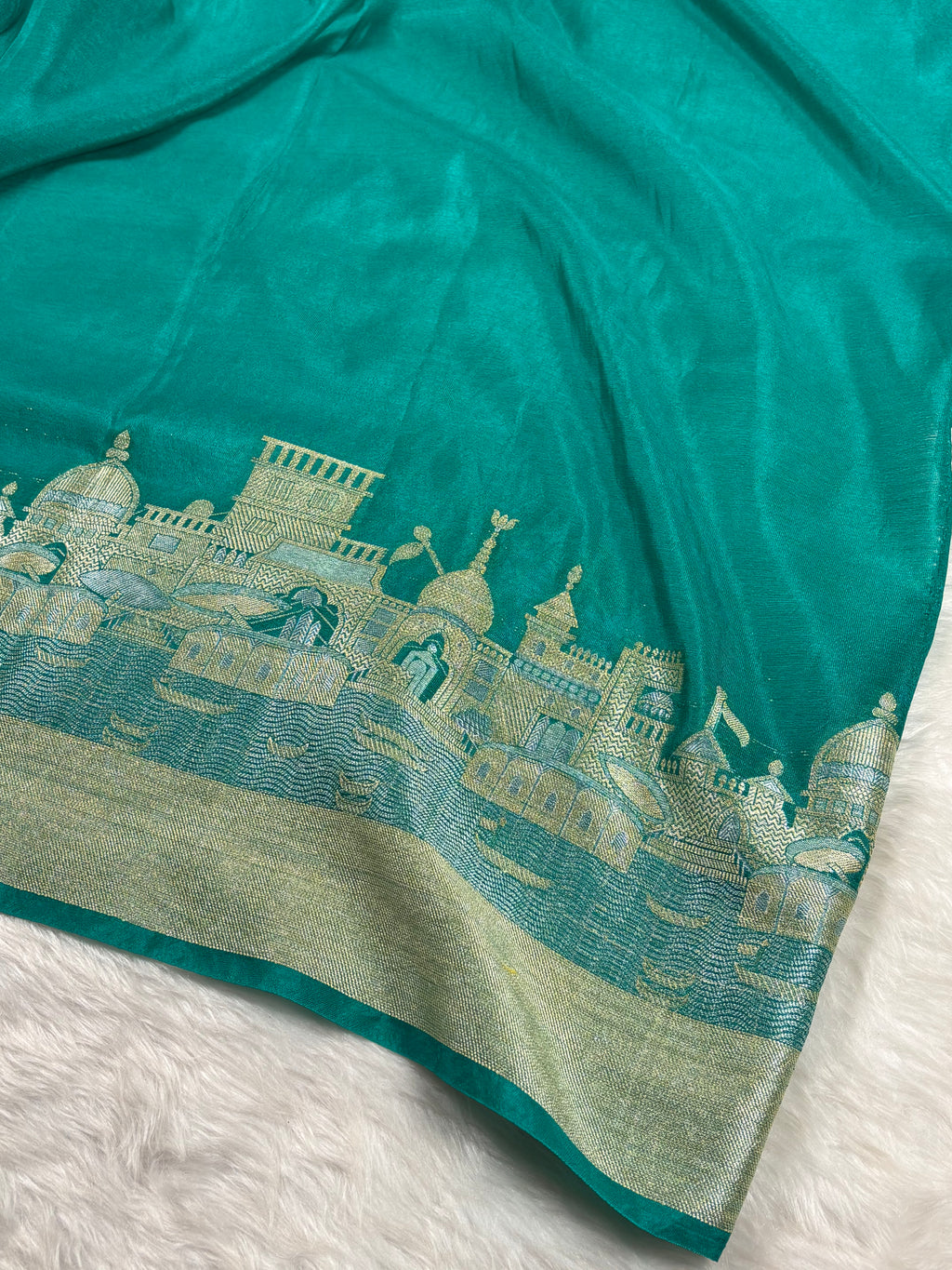 Warm Georgette Silk Banarasi Saree