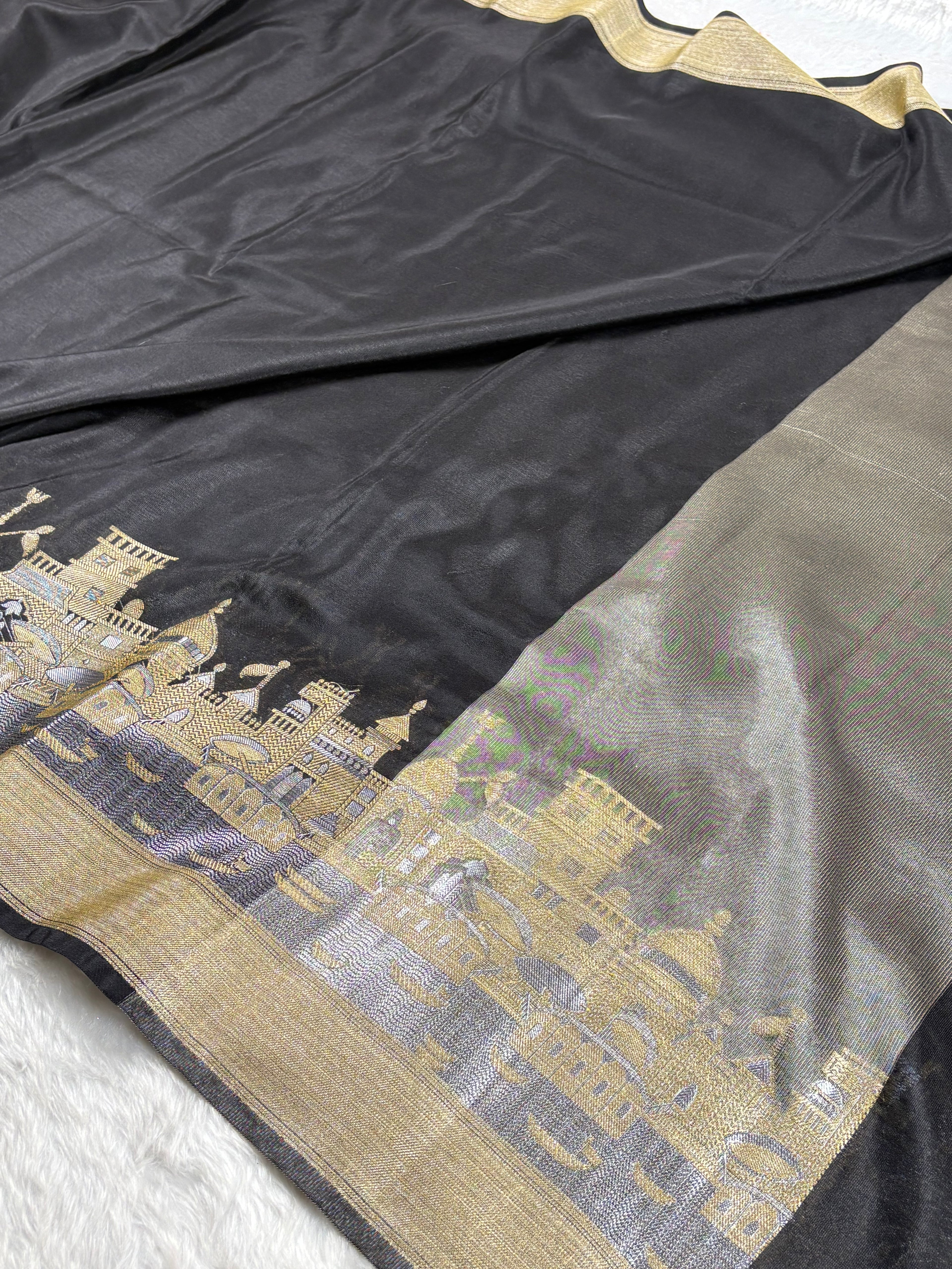 Warm Georgette Silk Banarasi Saree