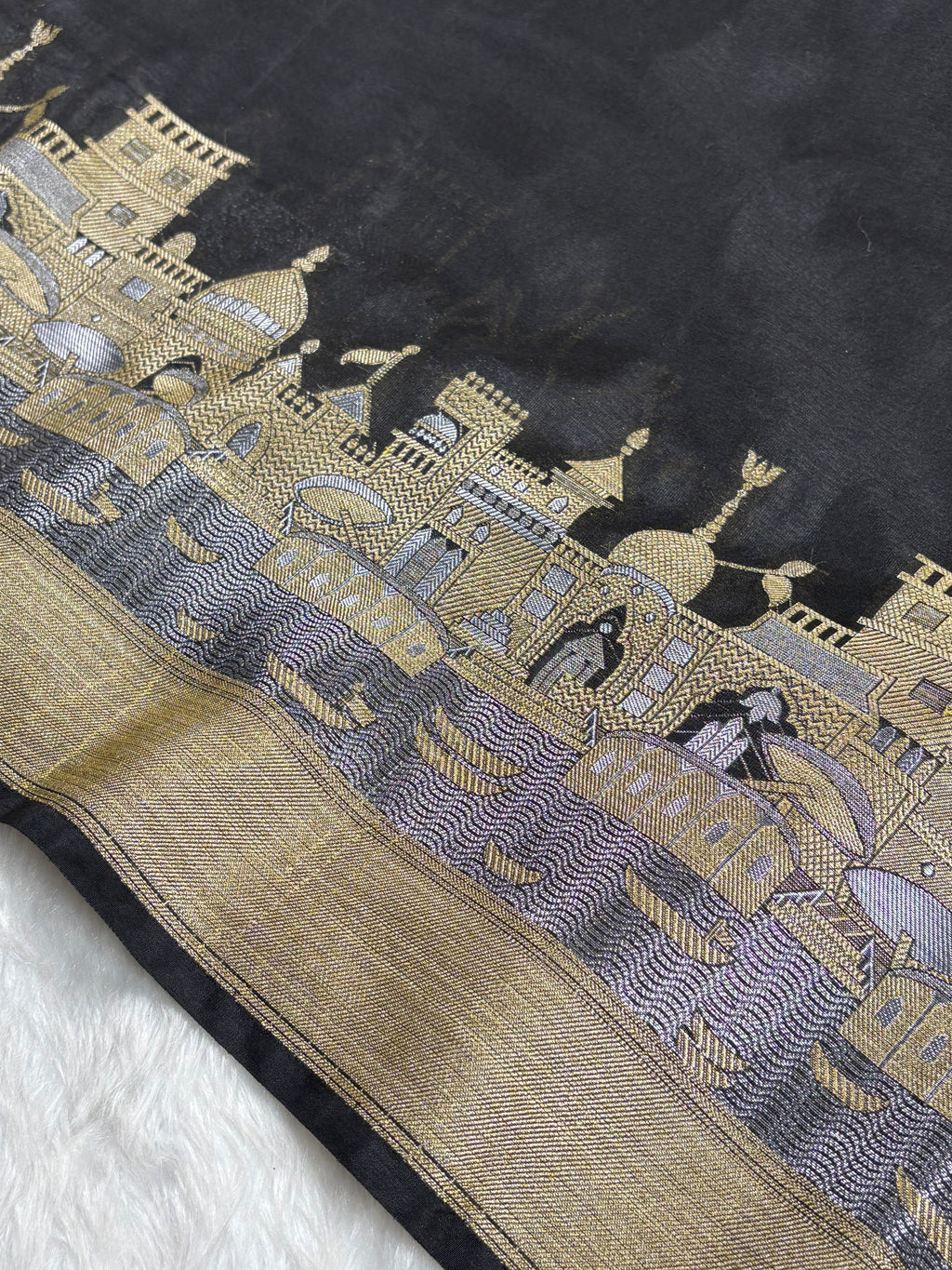 Warm Georgette Silk Banarasi Saree