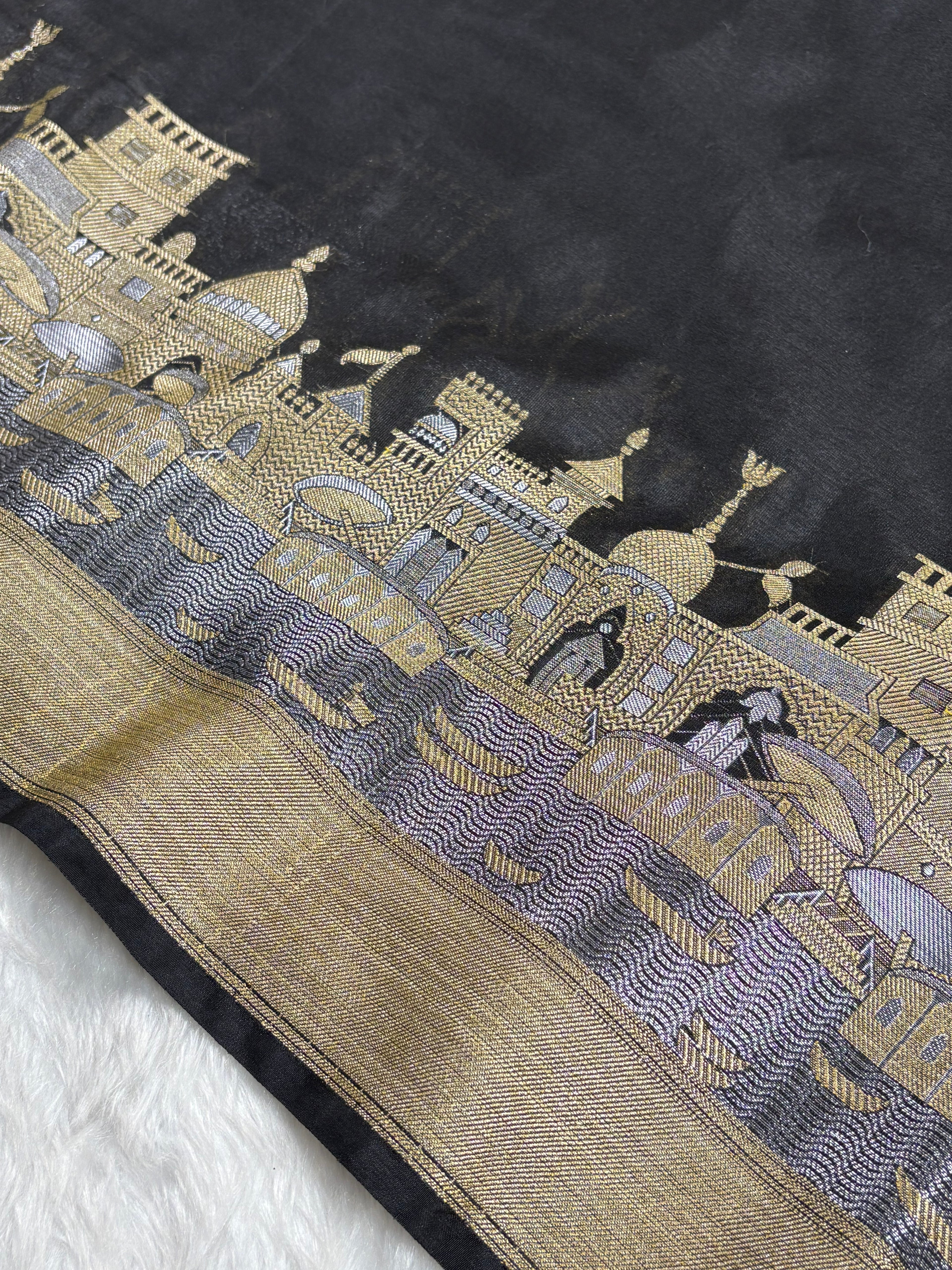 Warm Georgette Silk Banarasi Saree