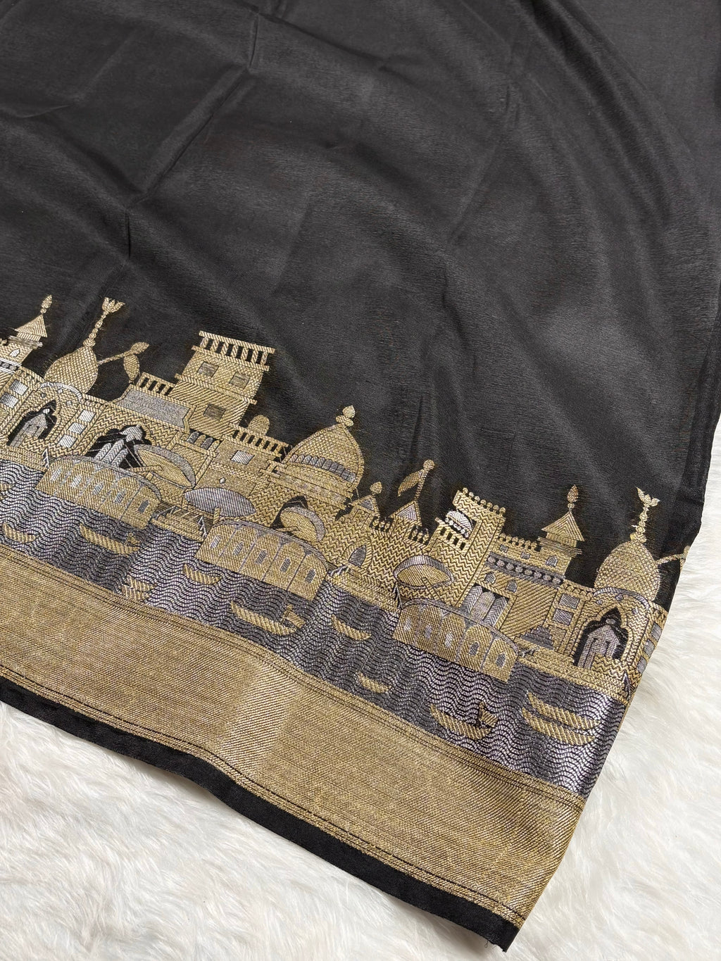 Warm Georgette Silk Banarasi Saree