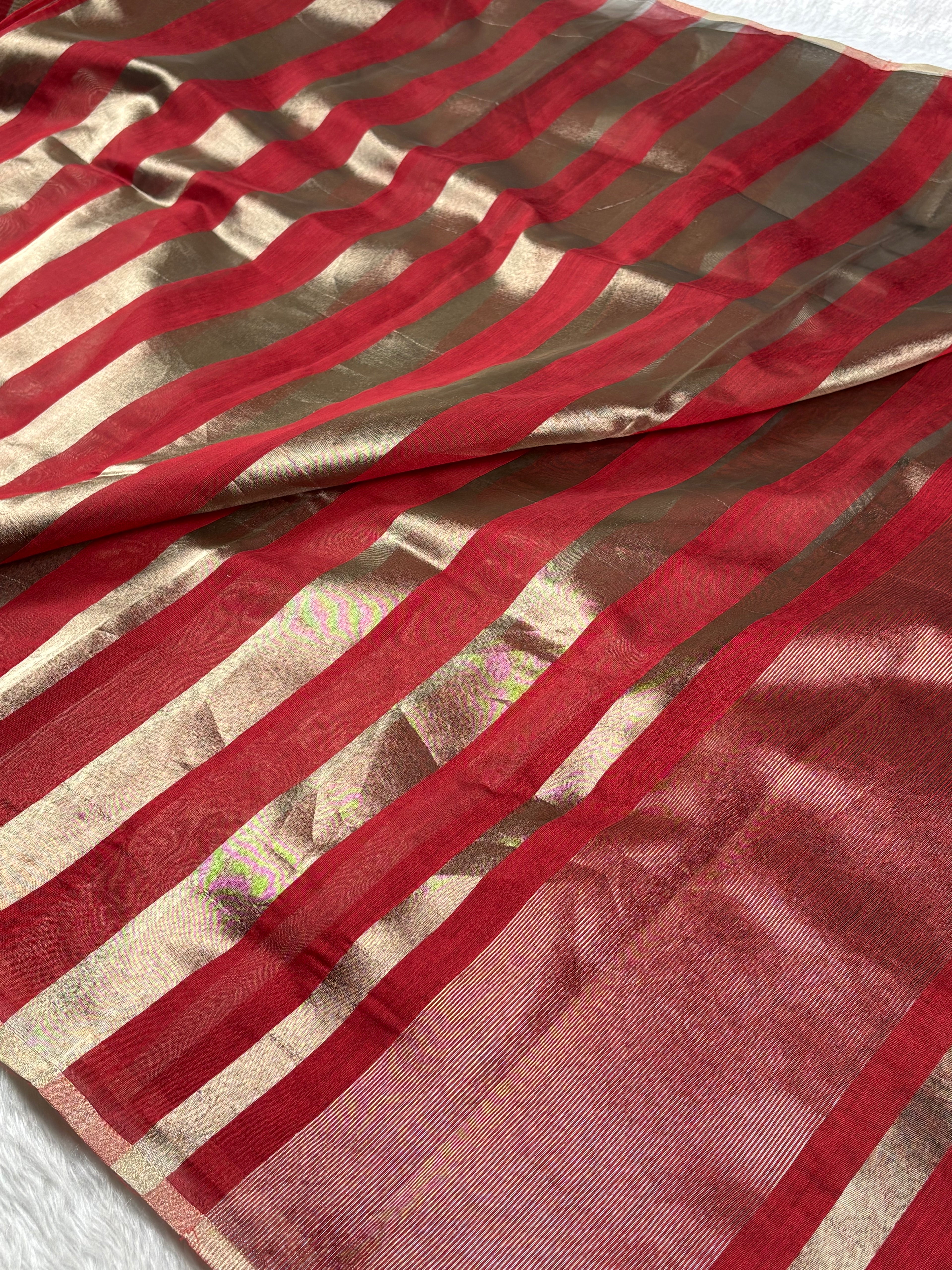 Chanderi Tishu Banarasi Saree