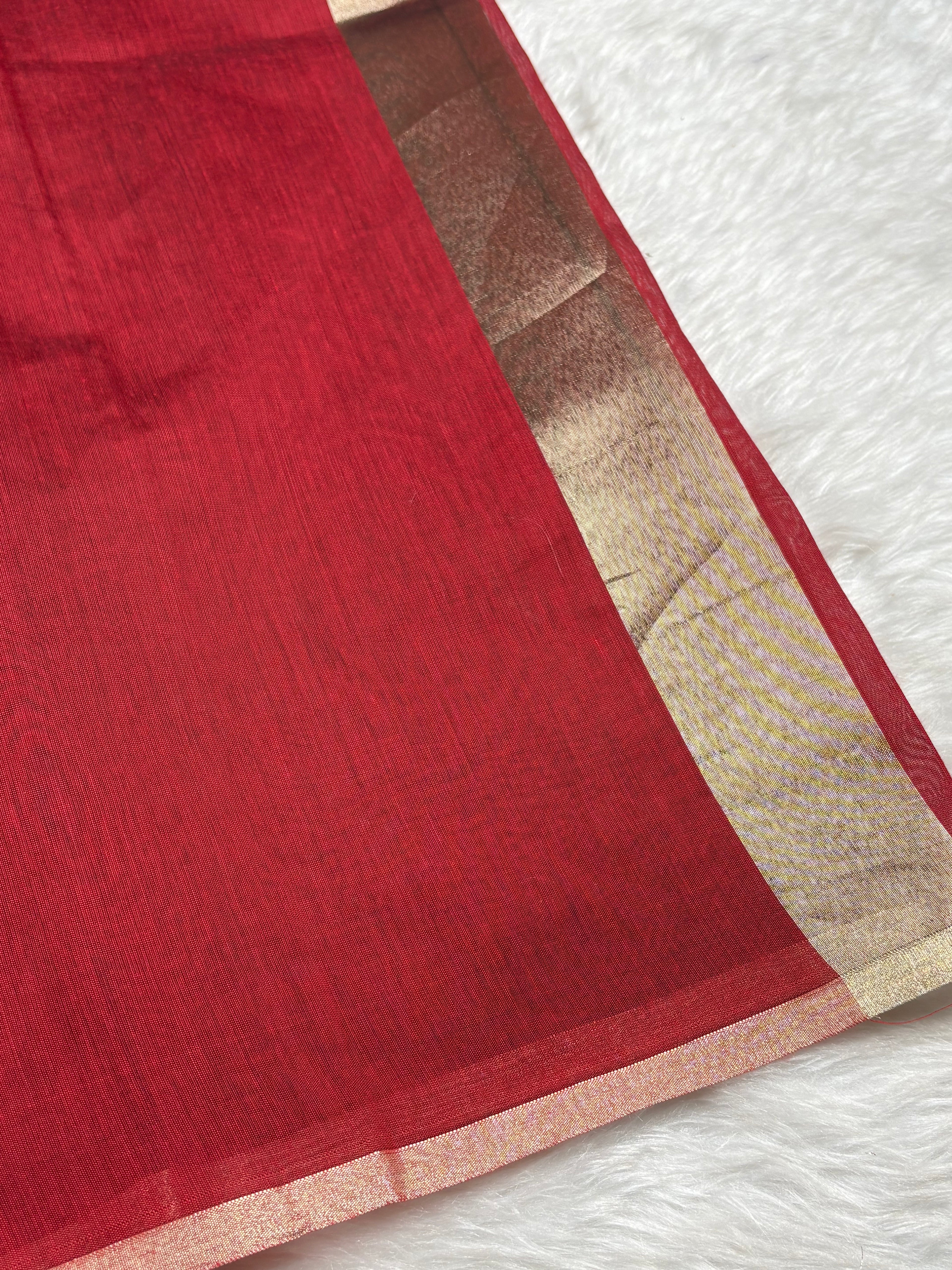 Chanderi Tishu Banarasi Saree