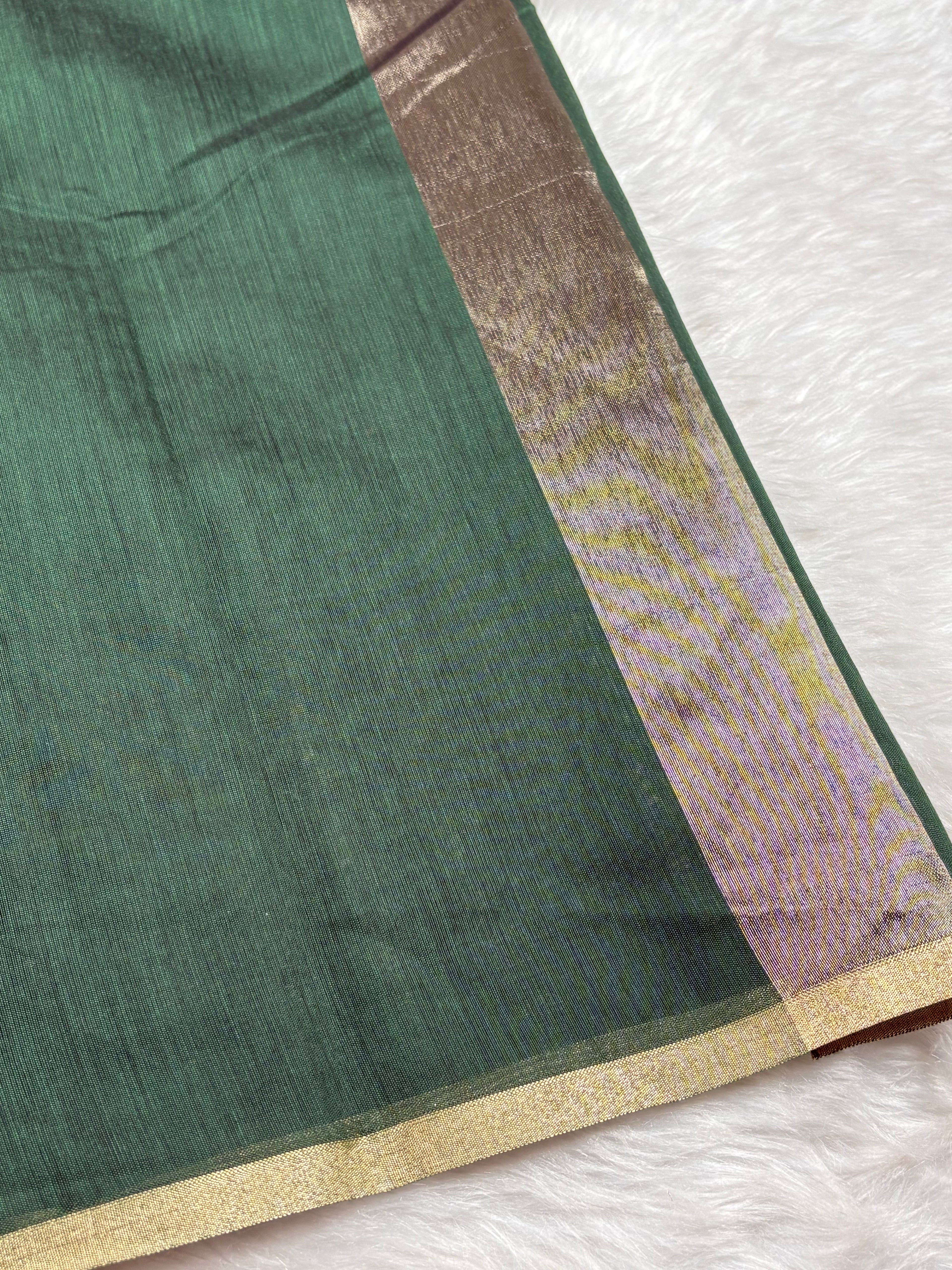 Chanderi Tishu Banarasi Saree