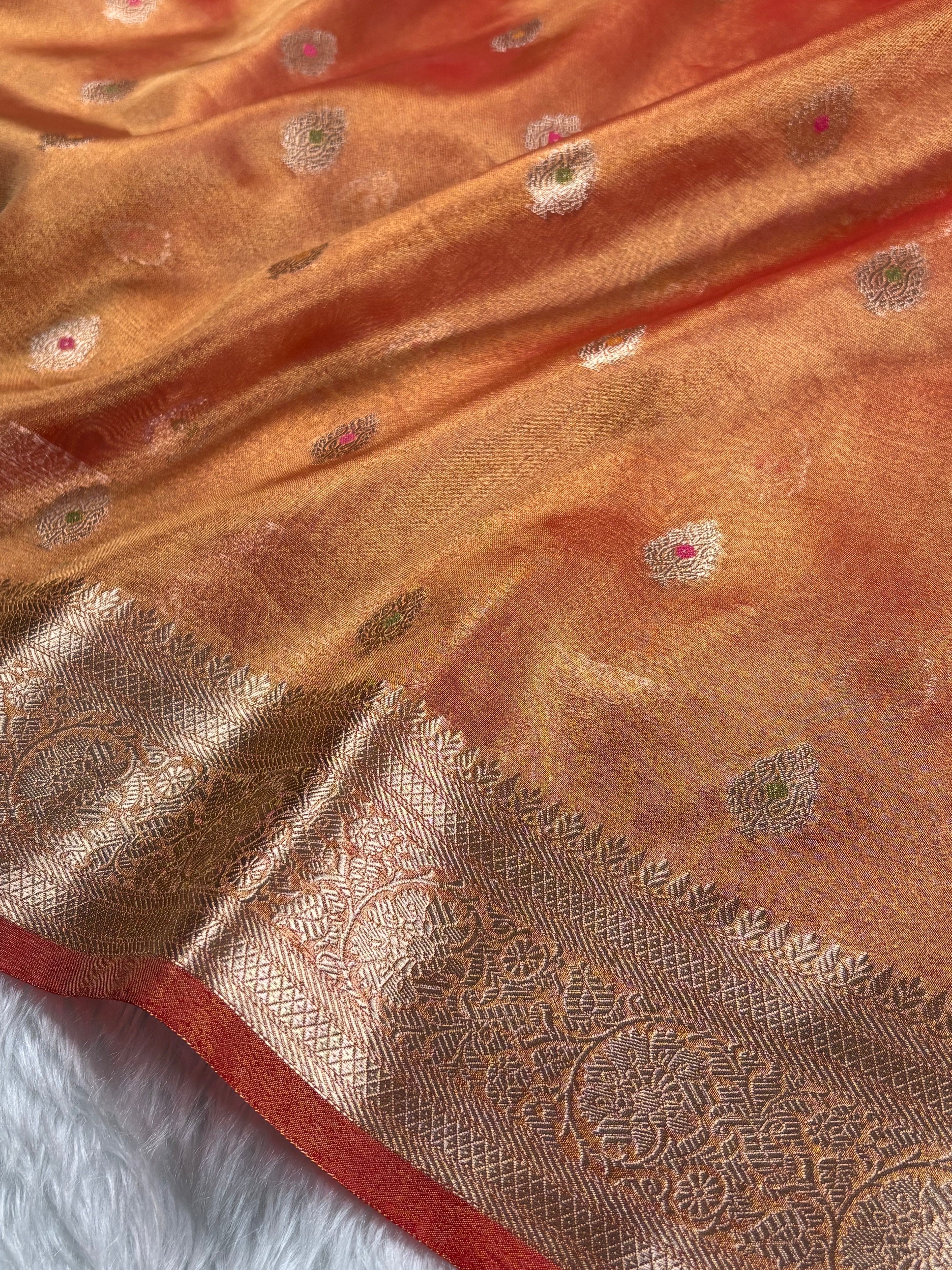 Soft Tishu Silk Banarasi Saree