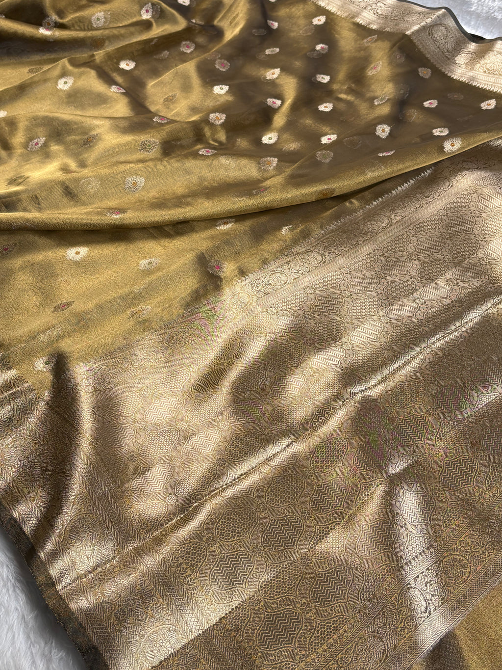 Soft Tishu Silk Banarasi Saree