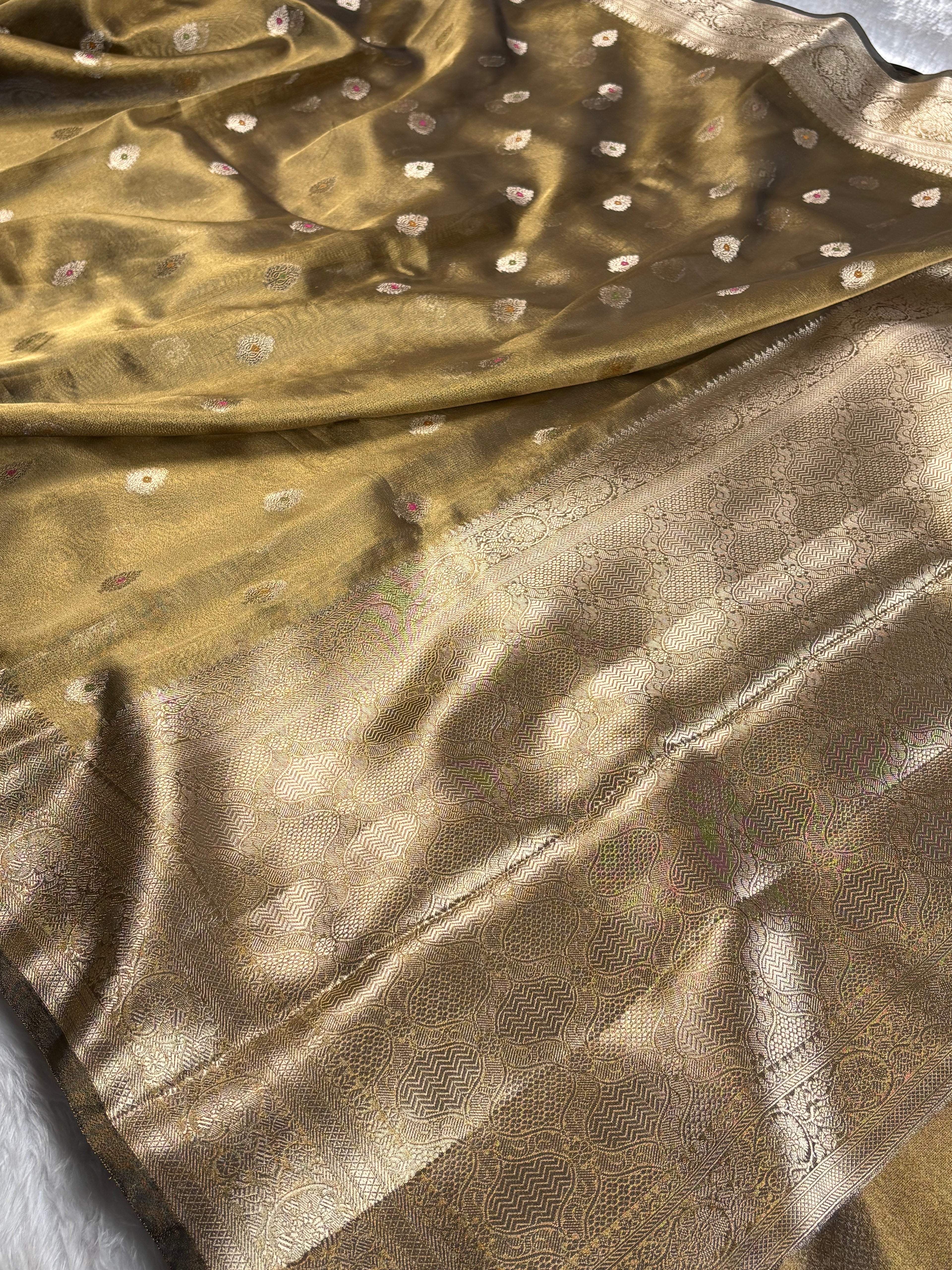 Soft Tishu Silk Banarasi Saree
