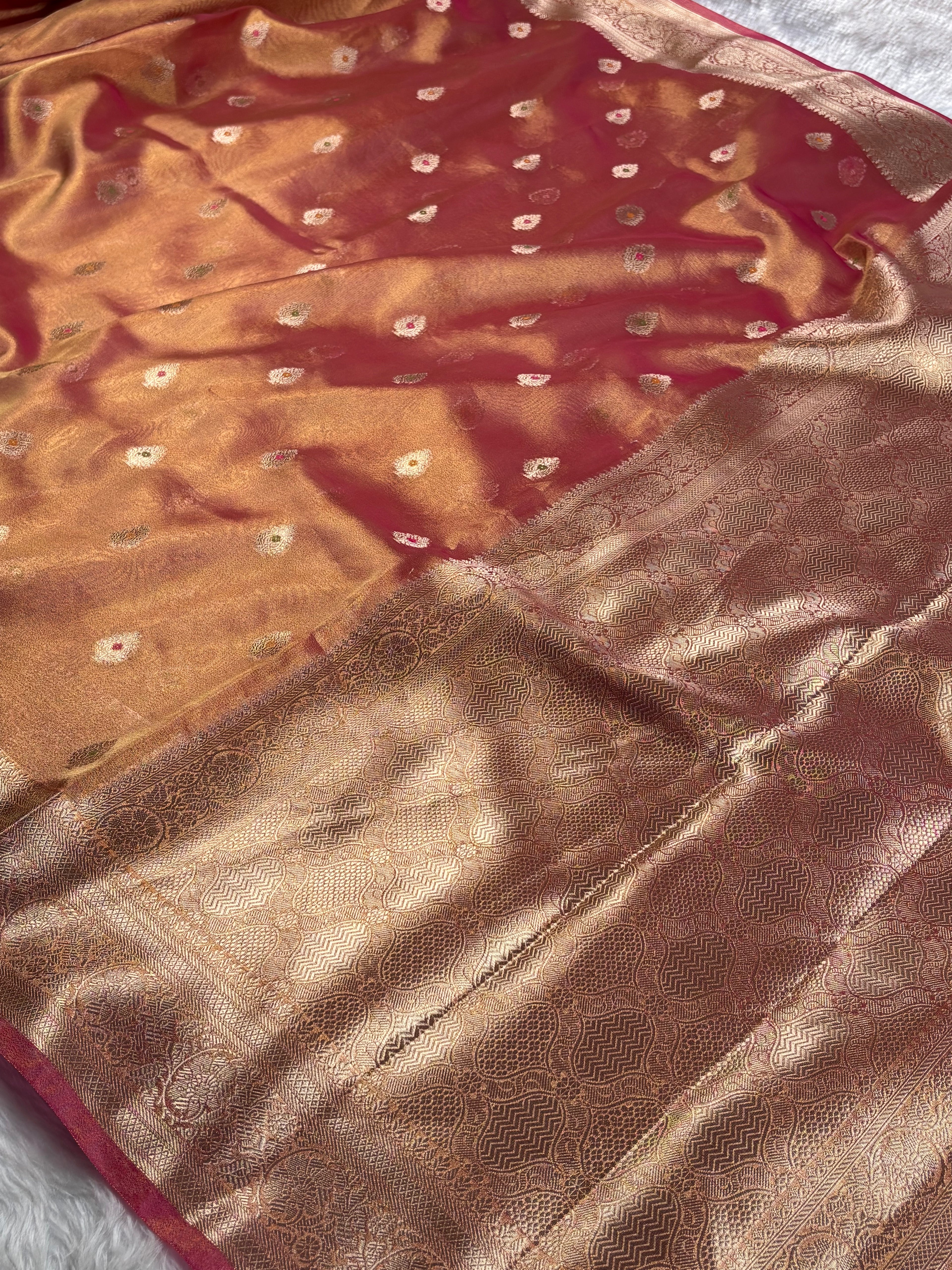 Soft Tishu Silk Banarasi Saree