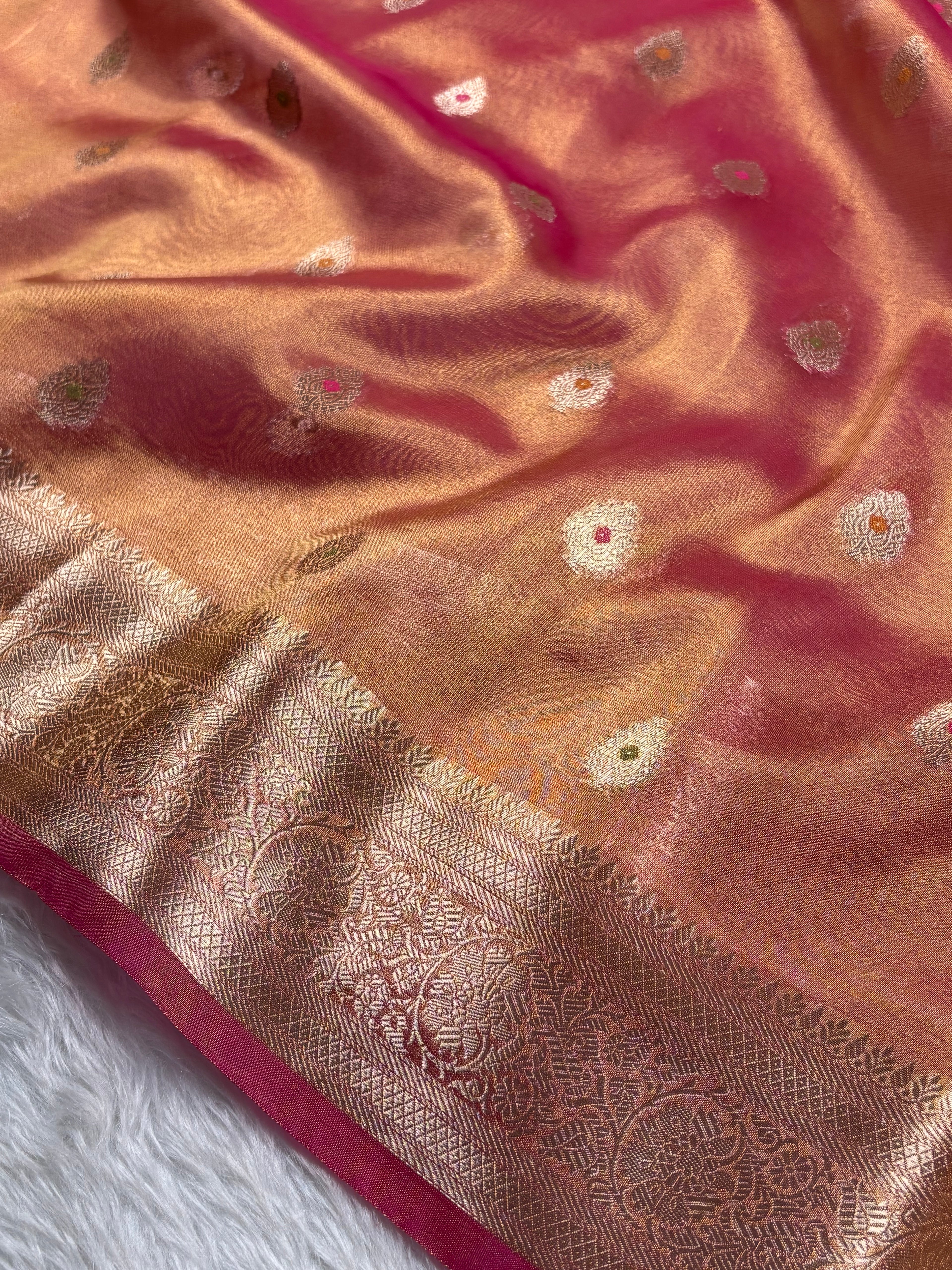 Soft Tishu Silk Banarasi Saree