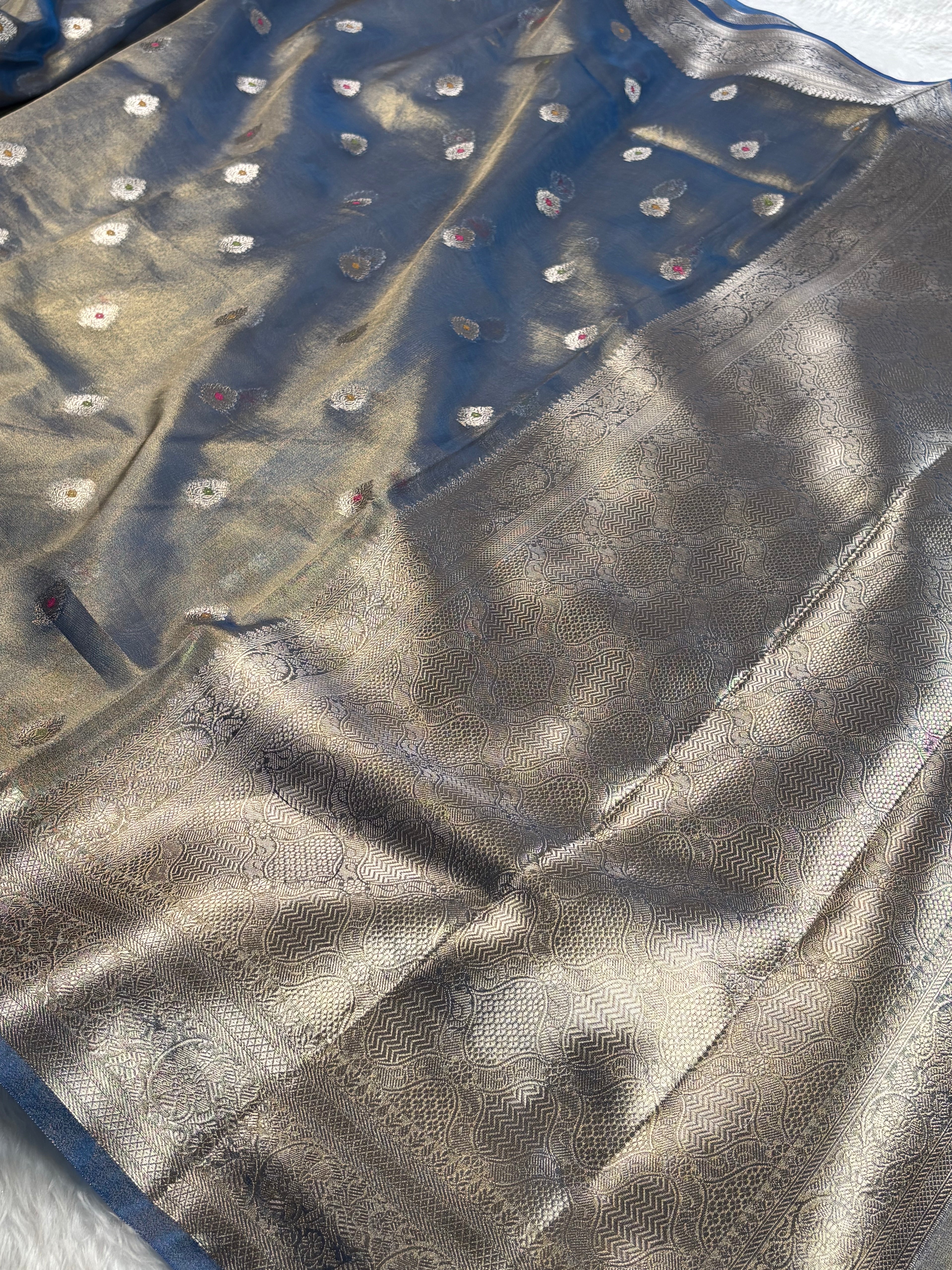 Soft Tishu Silk Banarasi Saree