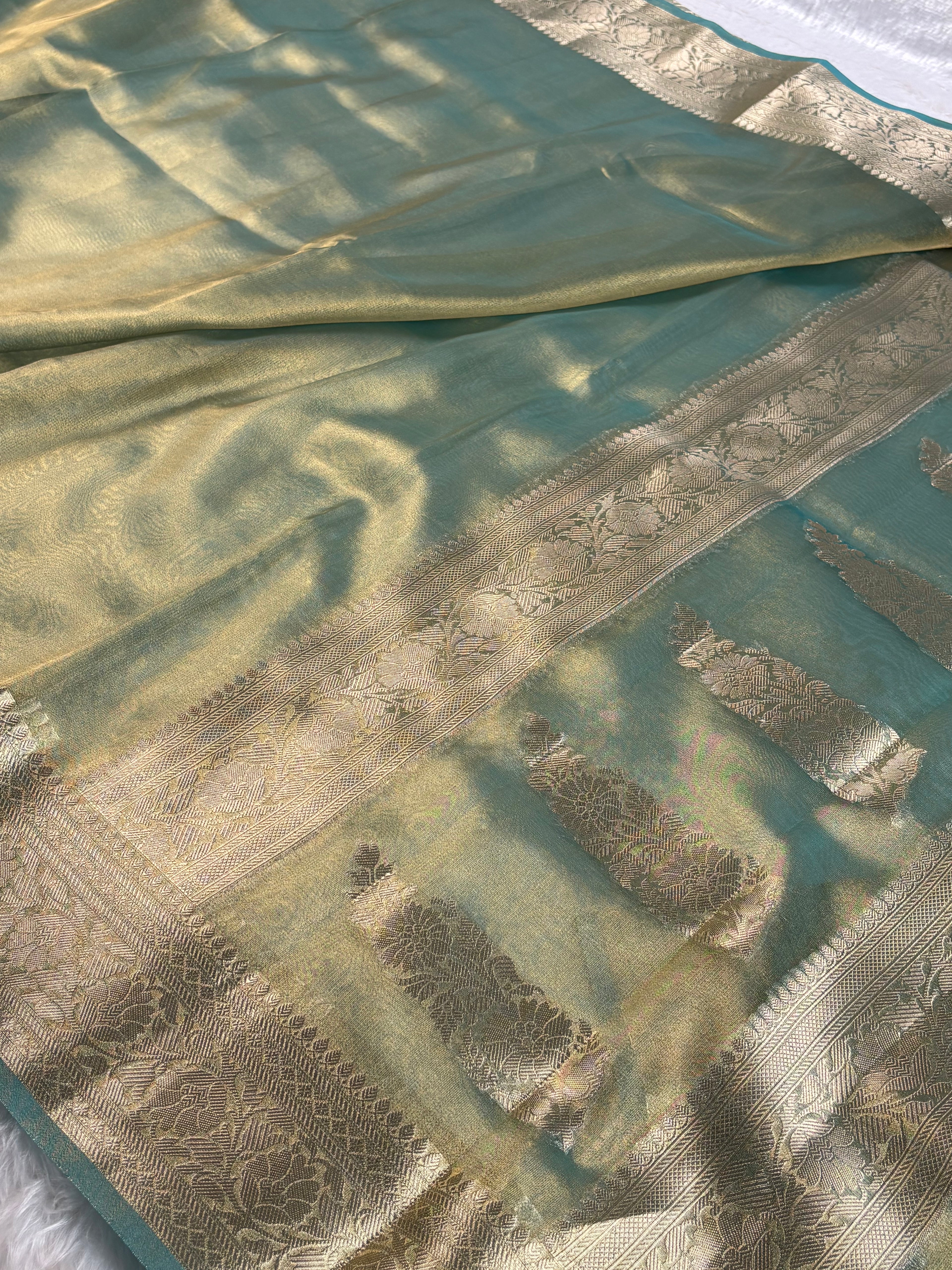 Soft Tishu Silk Banarasi Saree