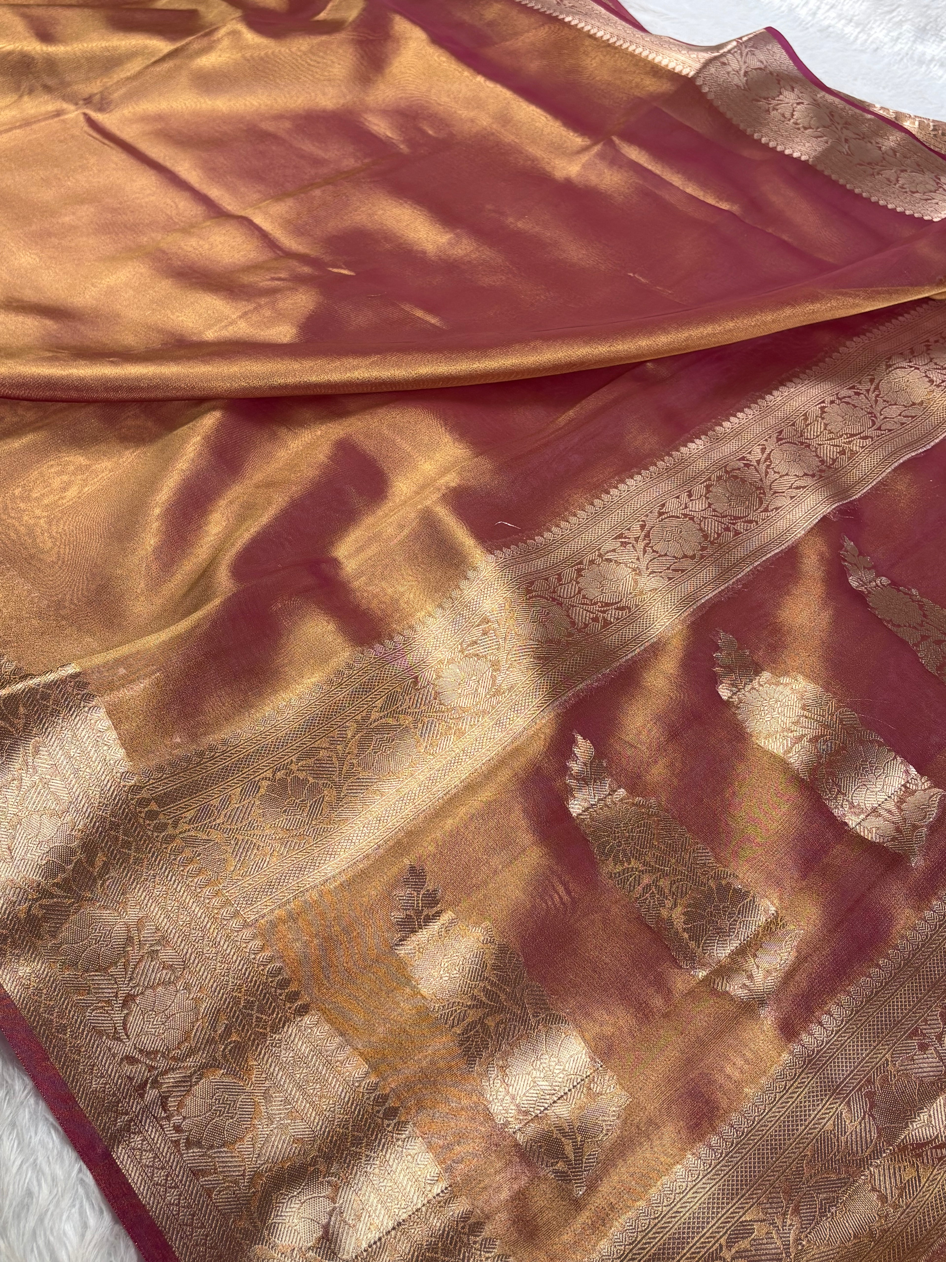 Soft Tishu Silk Banarasi Saree