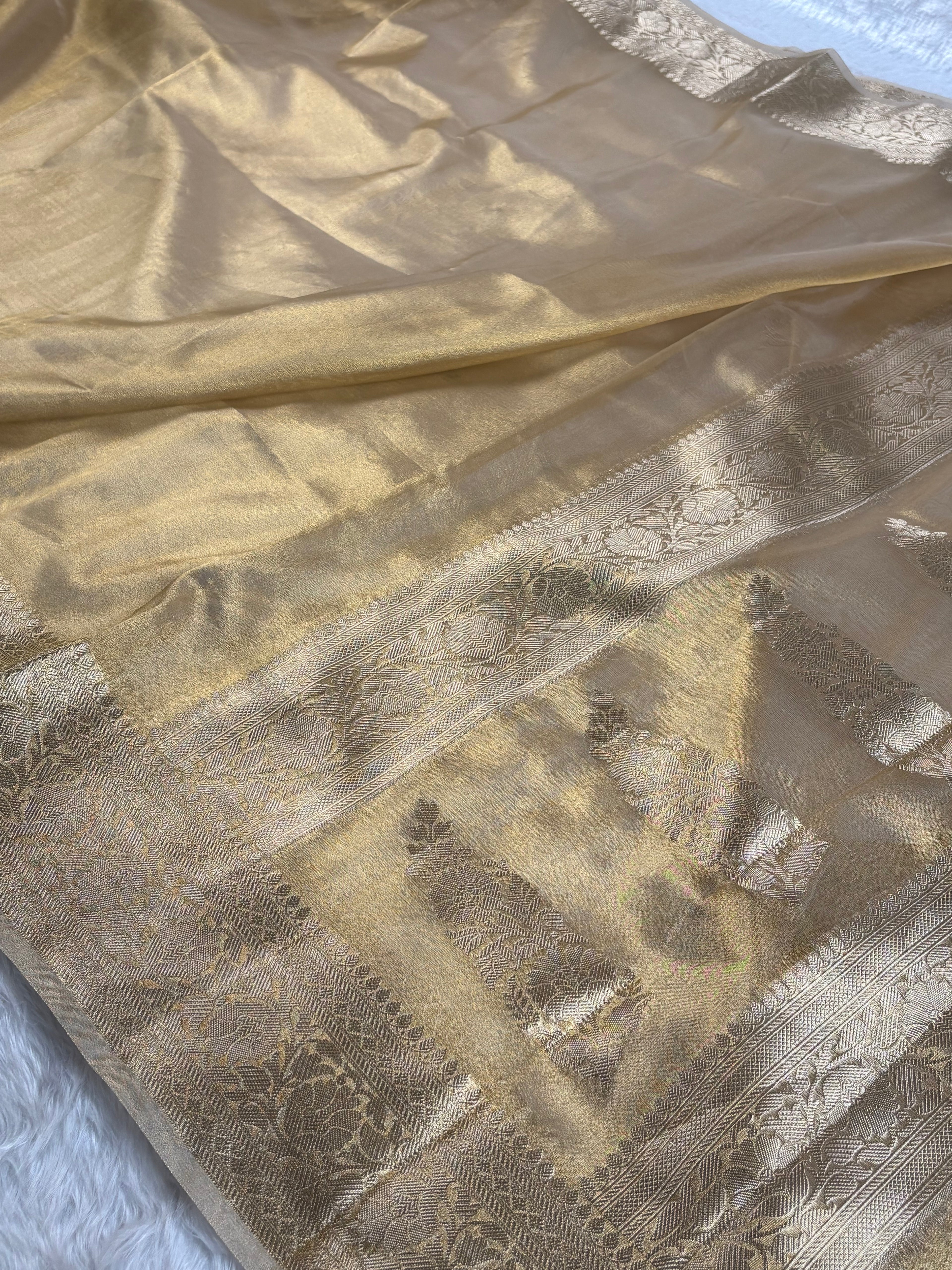 Soft Tishu Silk Banarasi Saree
