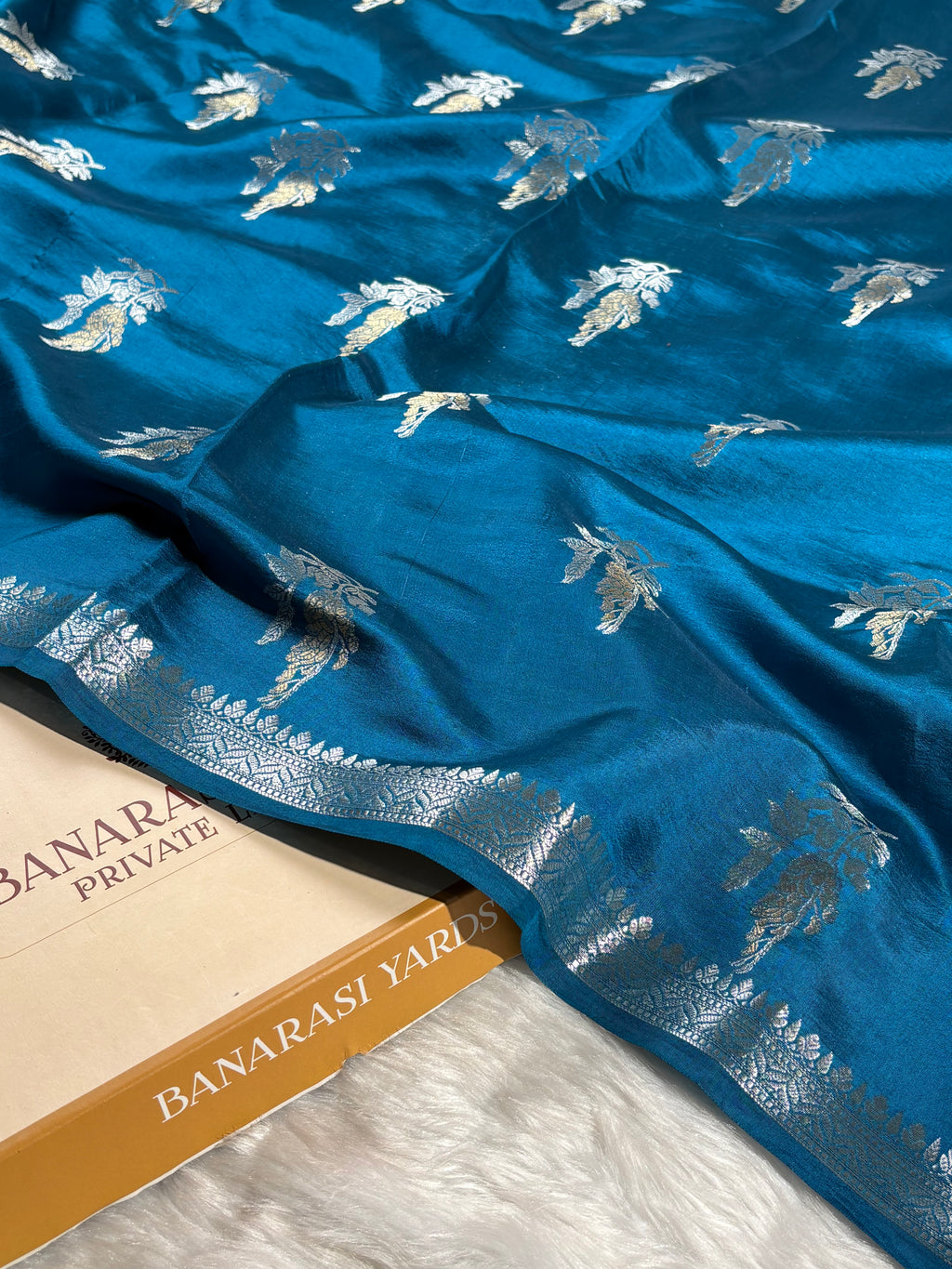 Pure Katan Silk Alfi Banarasi Saree