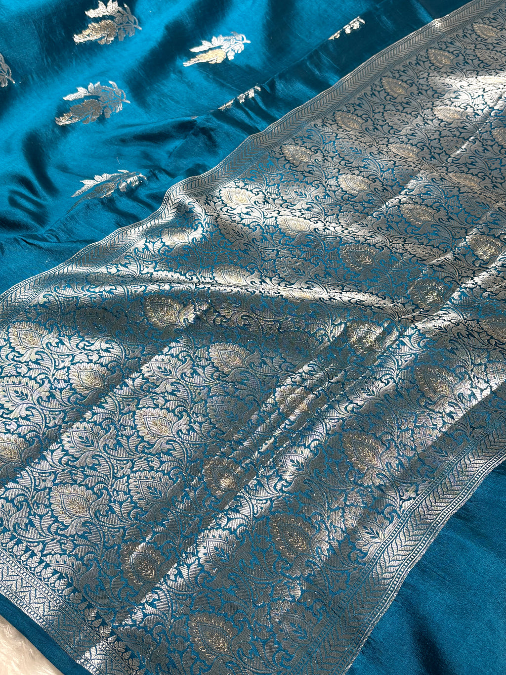 Pure Katan Silk Alfi Banarasi Saree