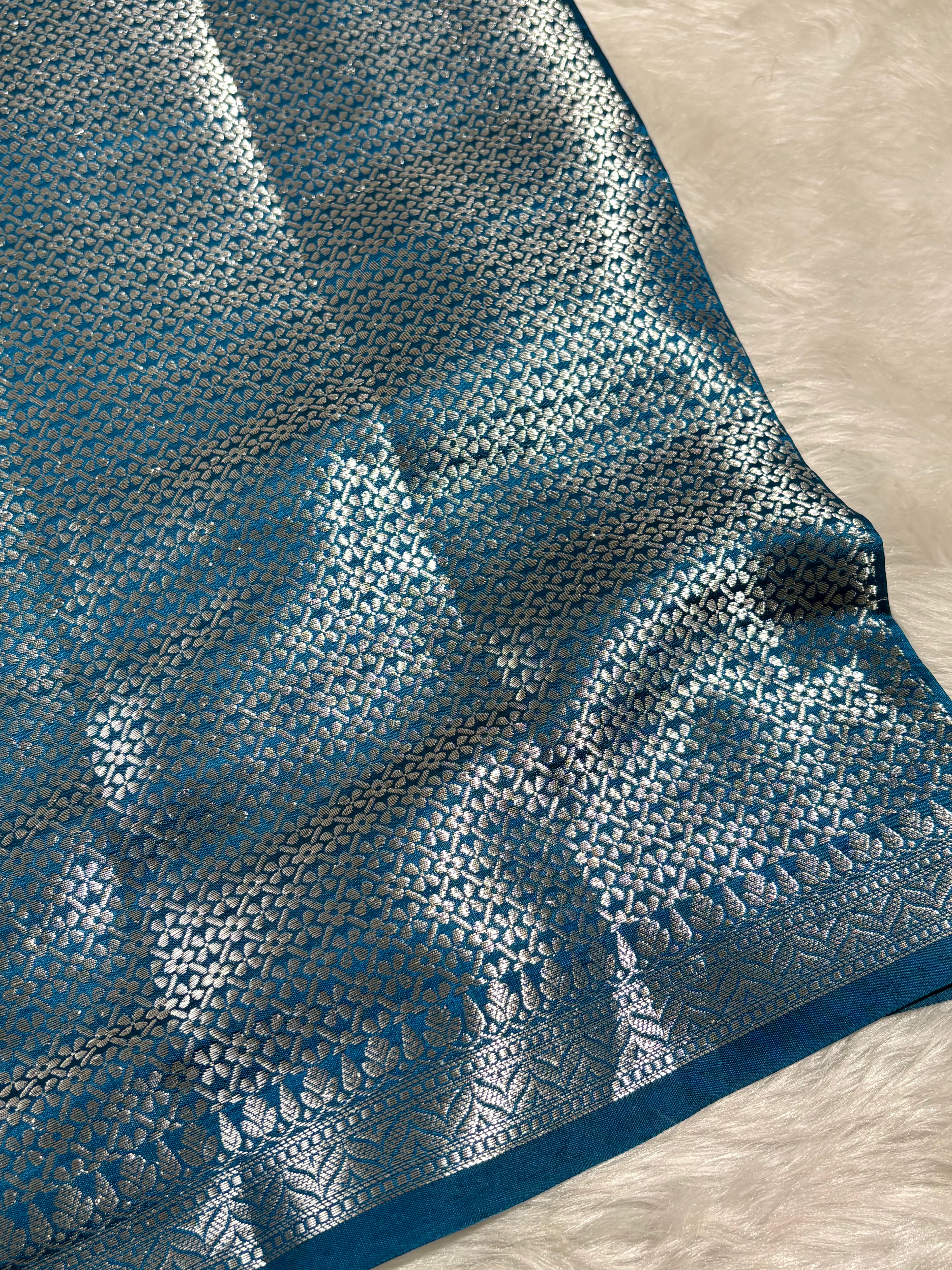 Pure Katan Silk Alfi Banarasi Saree