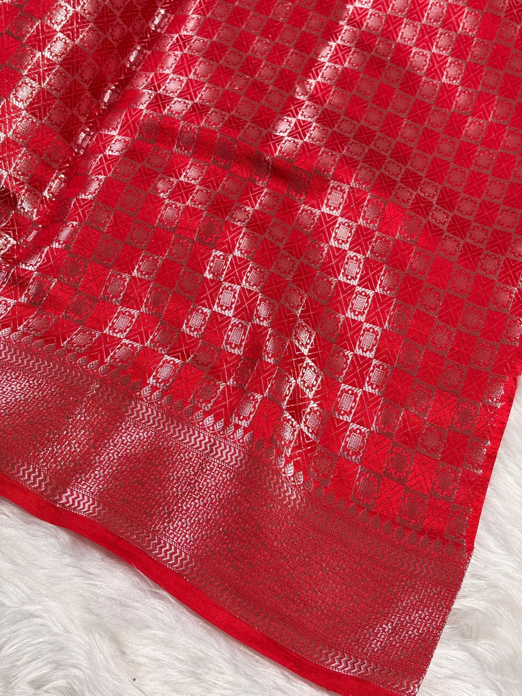 Pure Katan Silk Alfi Banarasi Saree