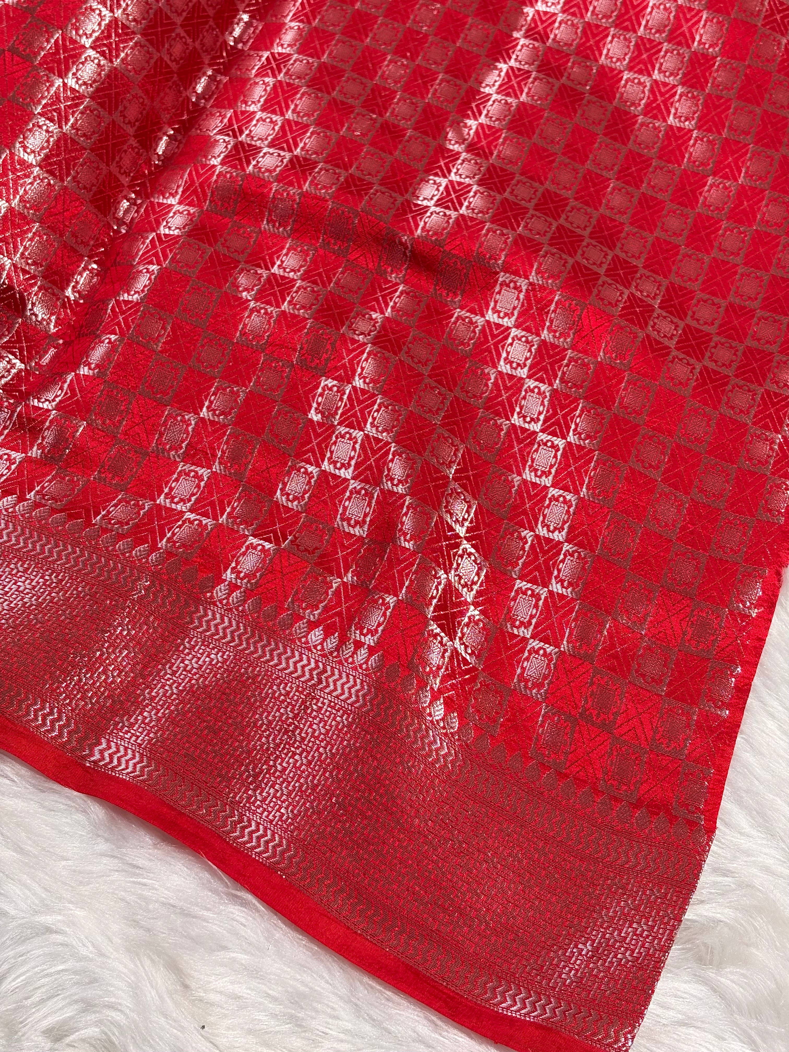 Pure Katan Silk Alfi Banarasi Saree