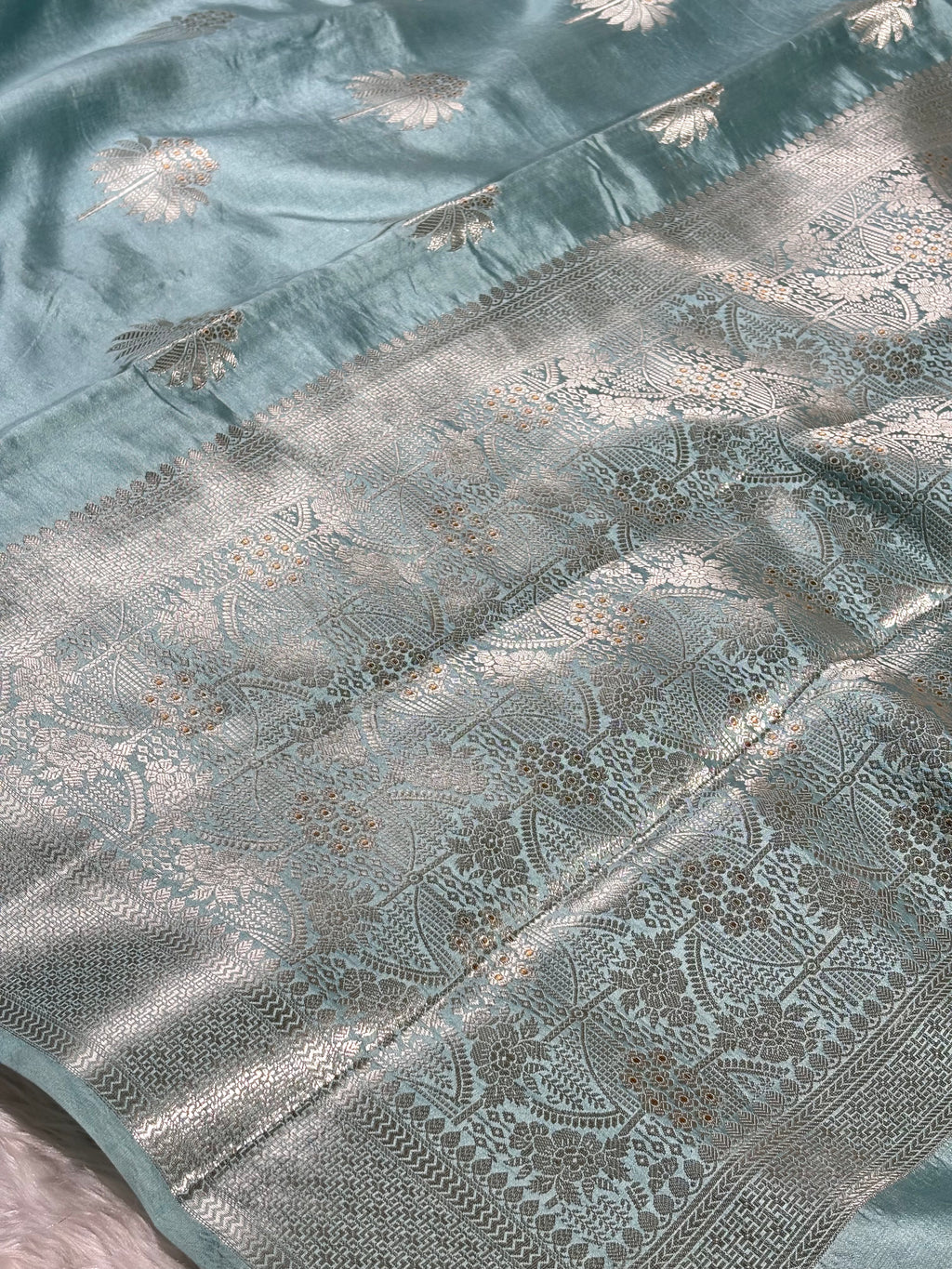Pure Katan Silk Alfi Banarasi Saree