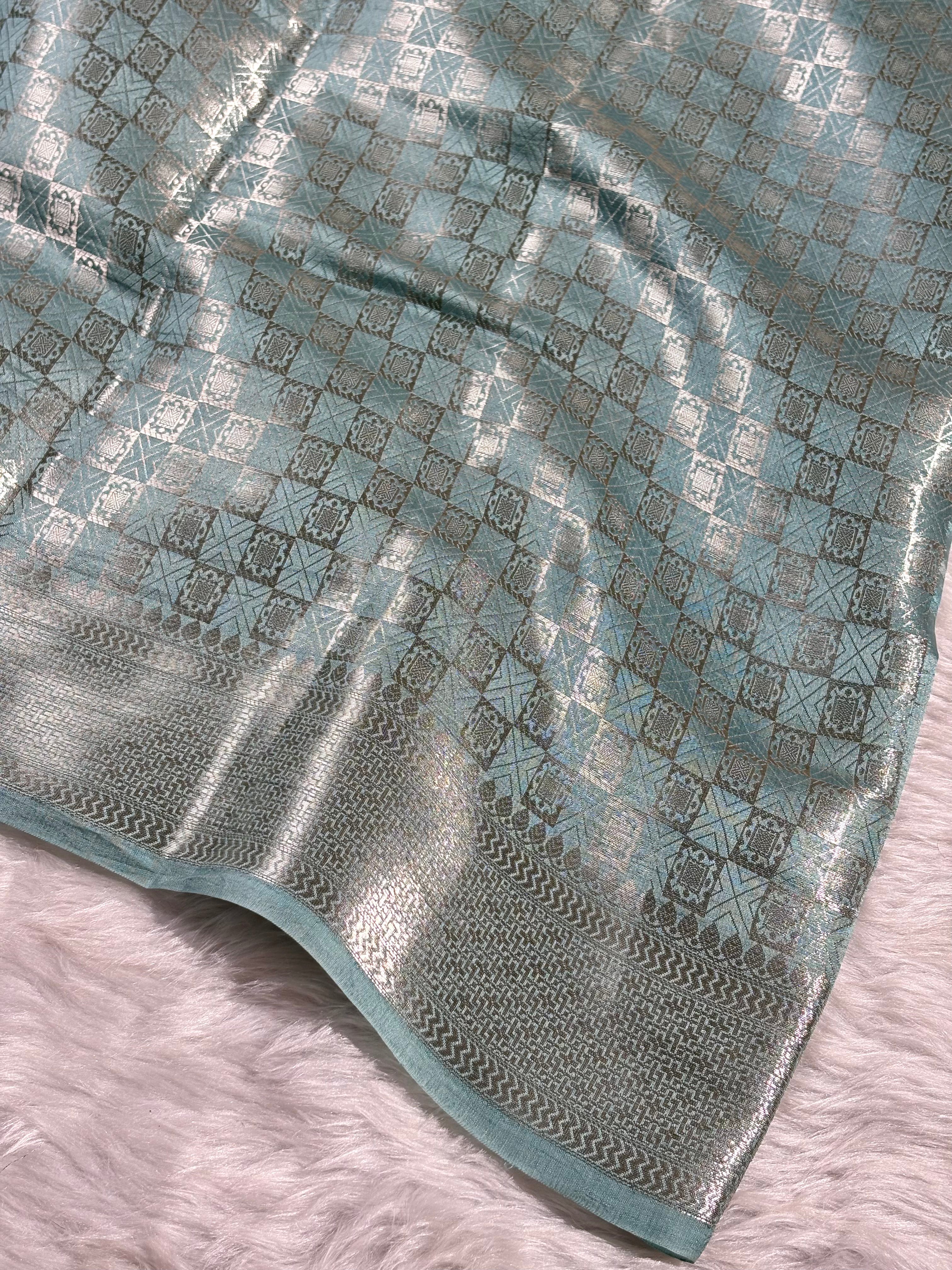 Pure Katan Silk Alfi Banarasi Saree