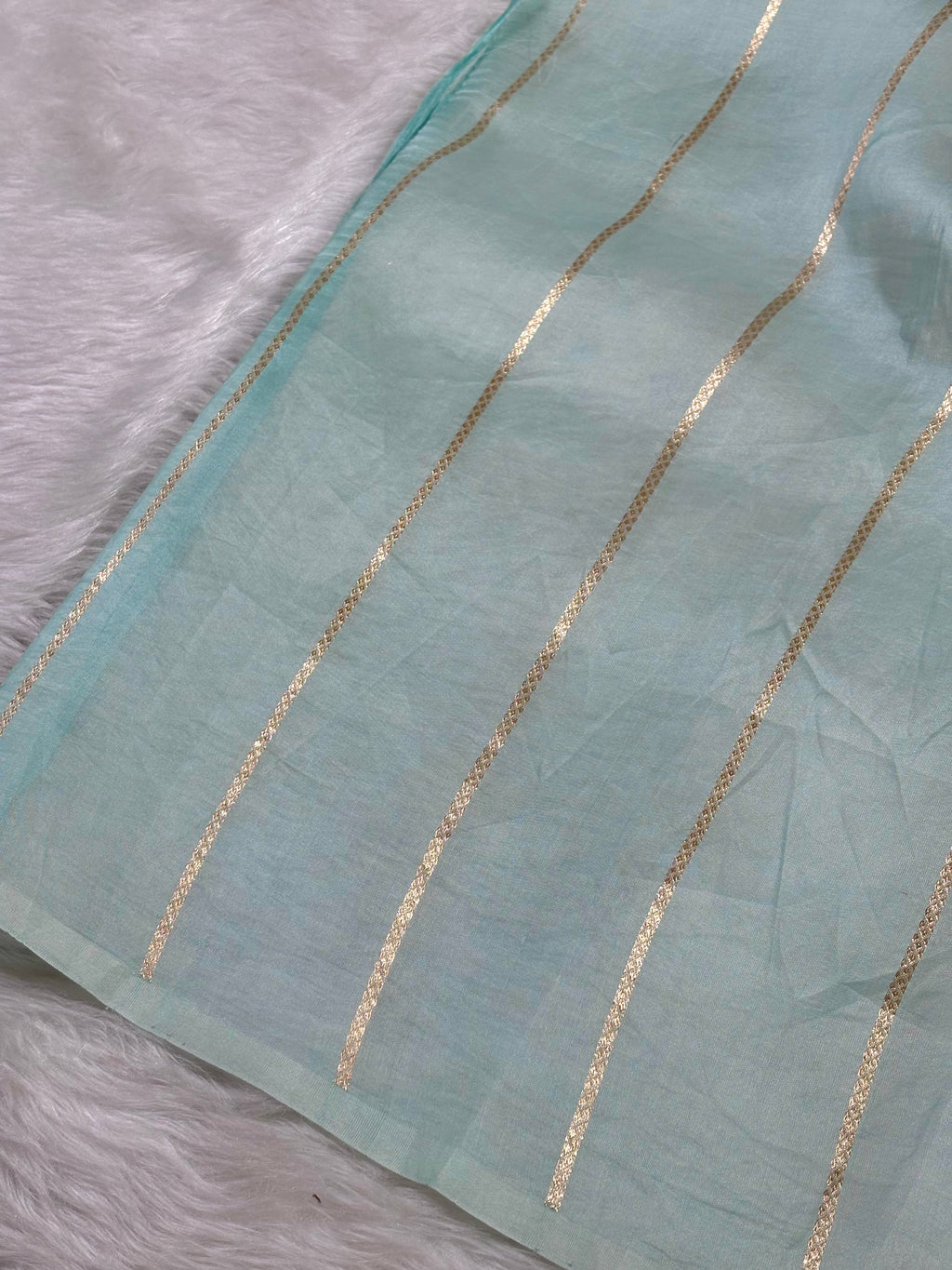 Pure Kora Organza Ombre Handloom Banarasi Saree