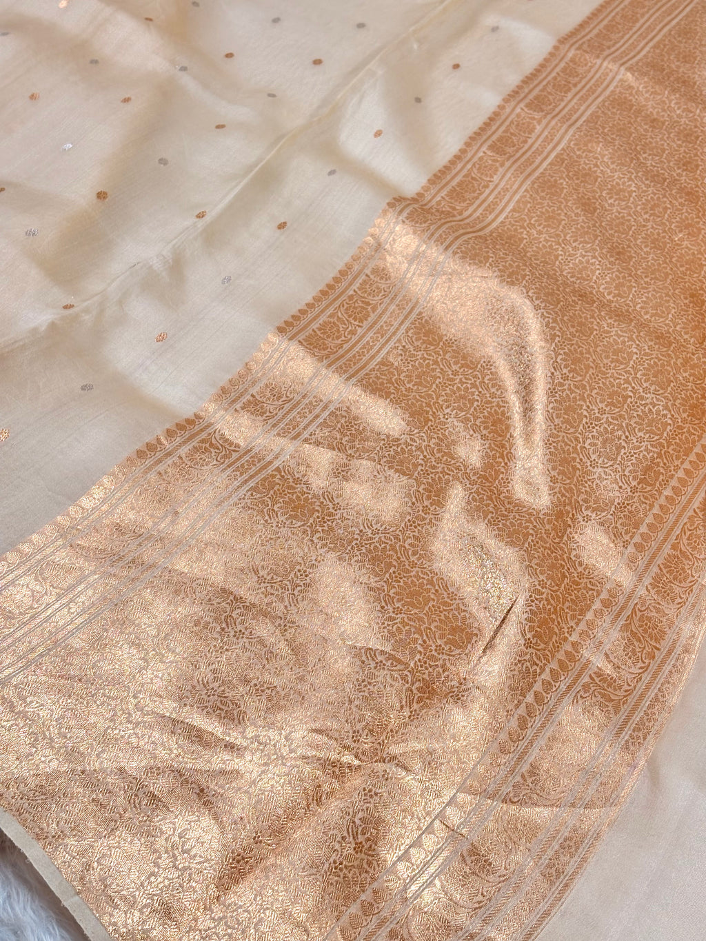 Pure Kora Organza Handloom Banarasi Saree