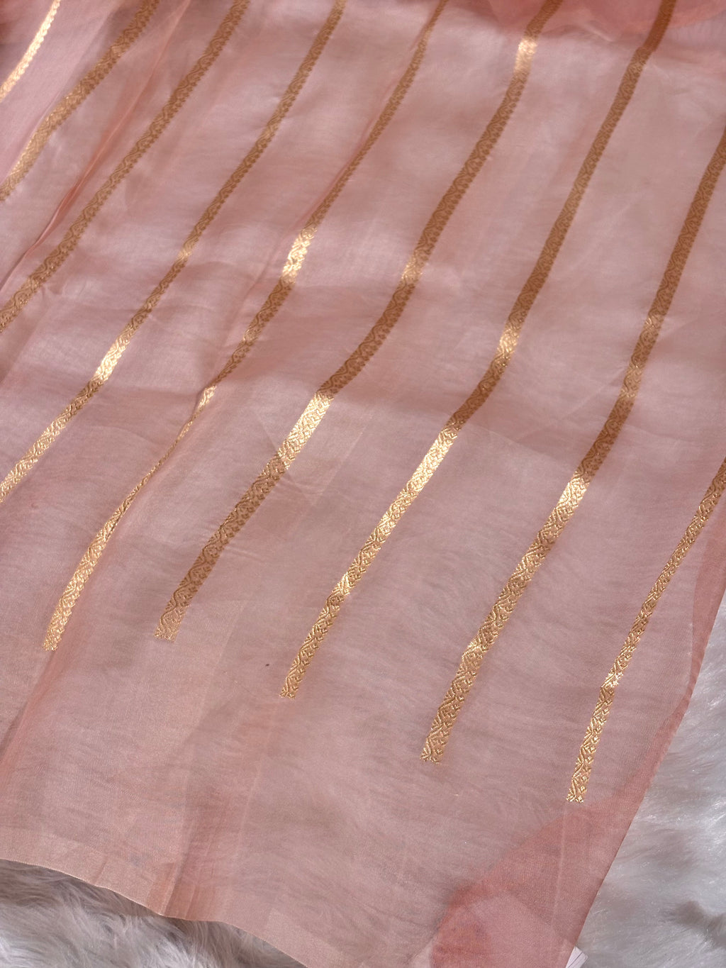 Pure Kora Organza Handloom Banarasi Saree