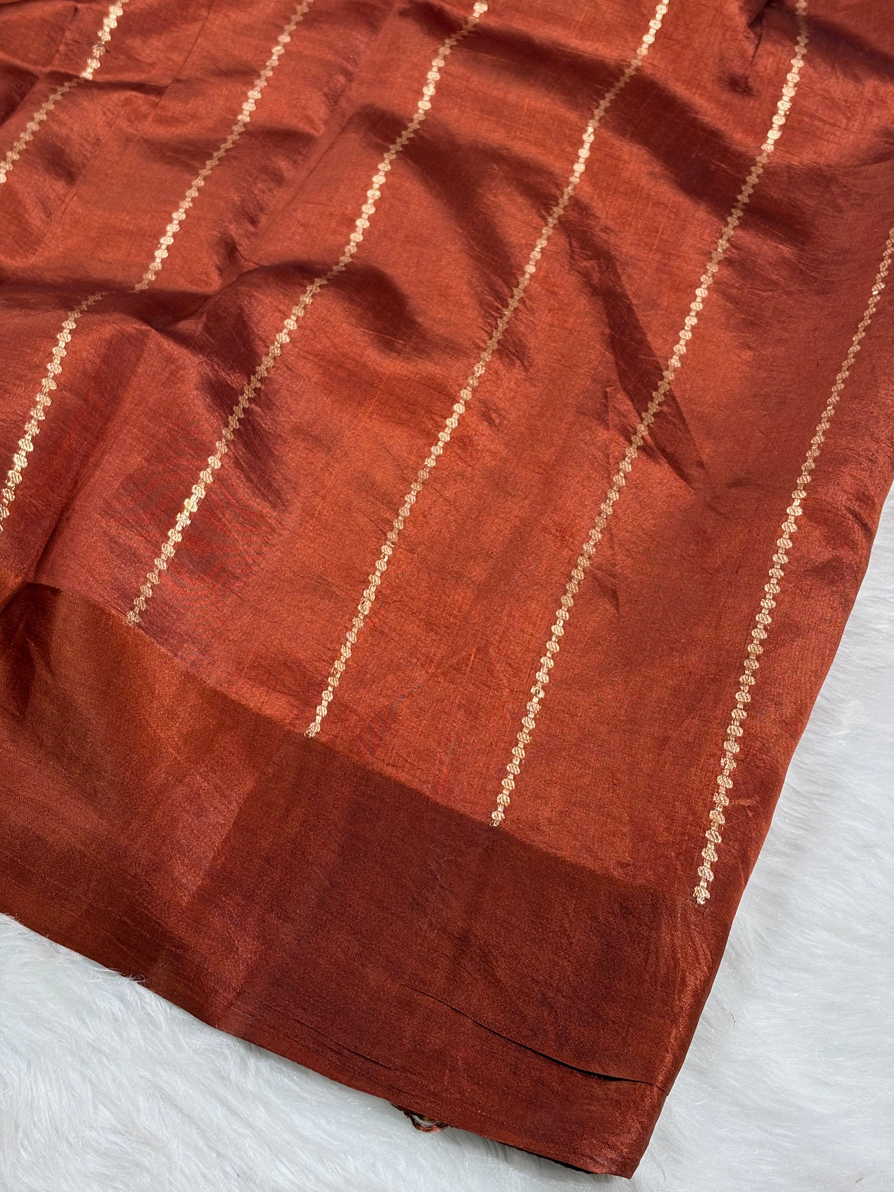 Pure Katan Silk Alfi Handloom Banarasi Saree