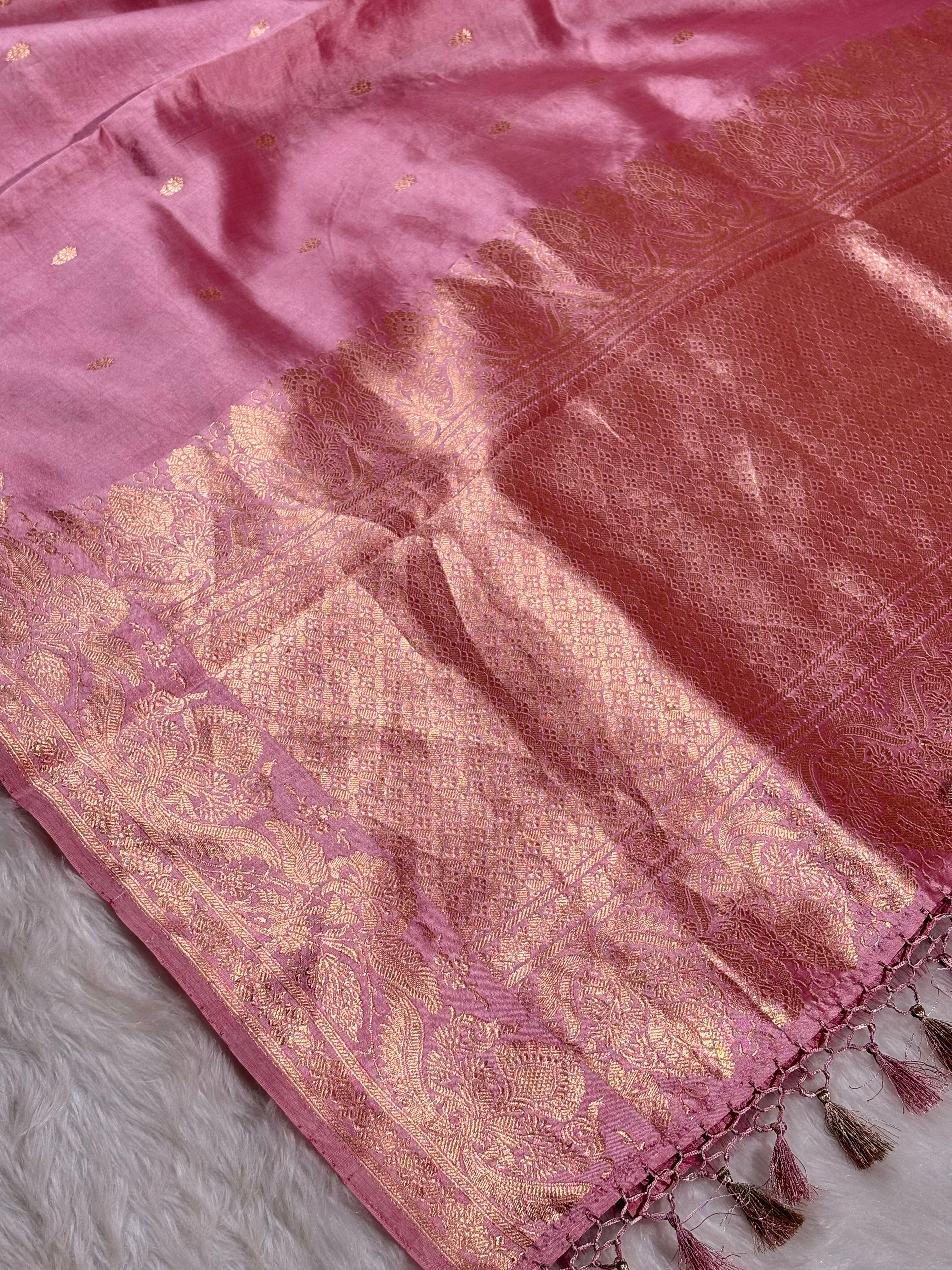 Pure Katan Silk Handloom Banarasi Saree