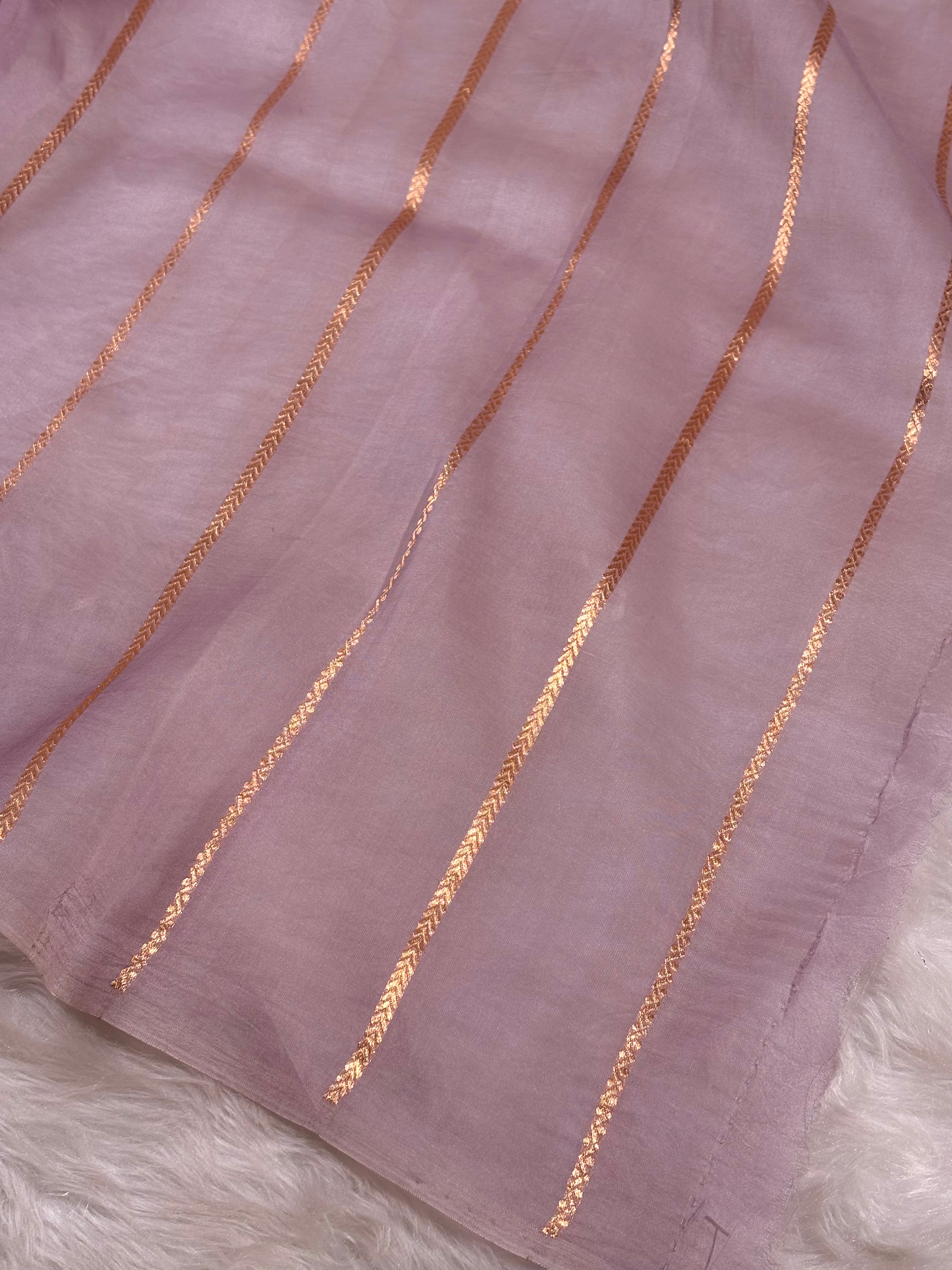 Pure Kora Organza Ombre Handloom Banarasi Saree