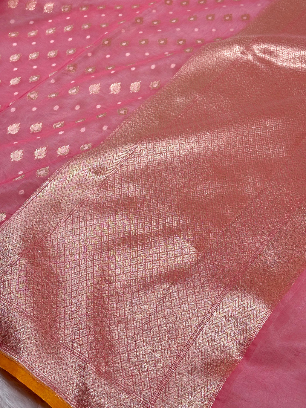 Pure Cotton Jamdani Banarasi Saree