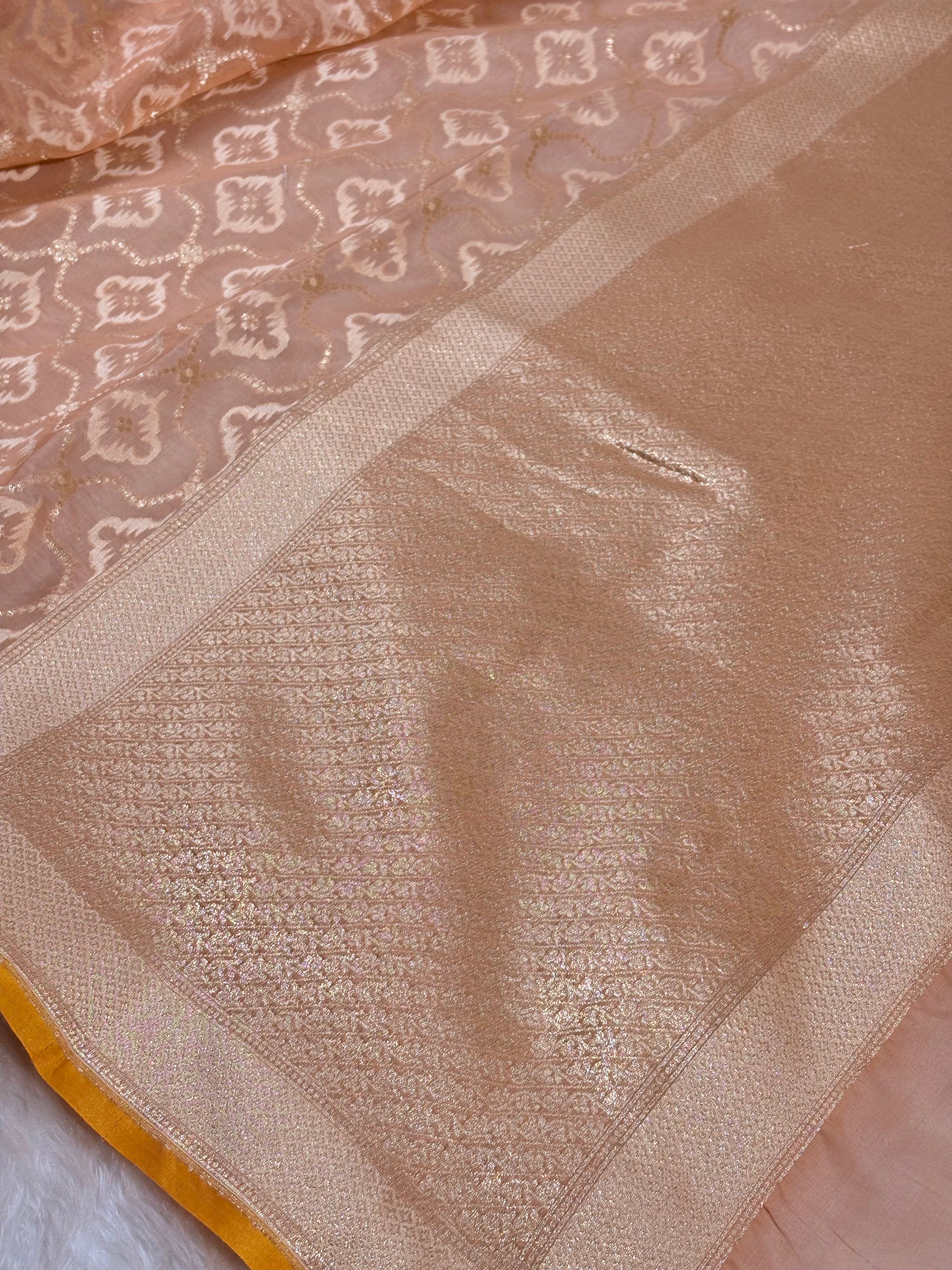 Pure Cotton Jamdani Banarasi Saree