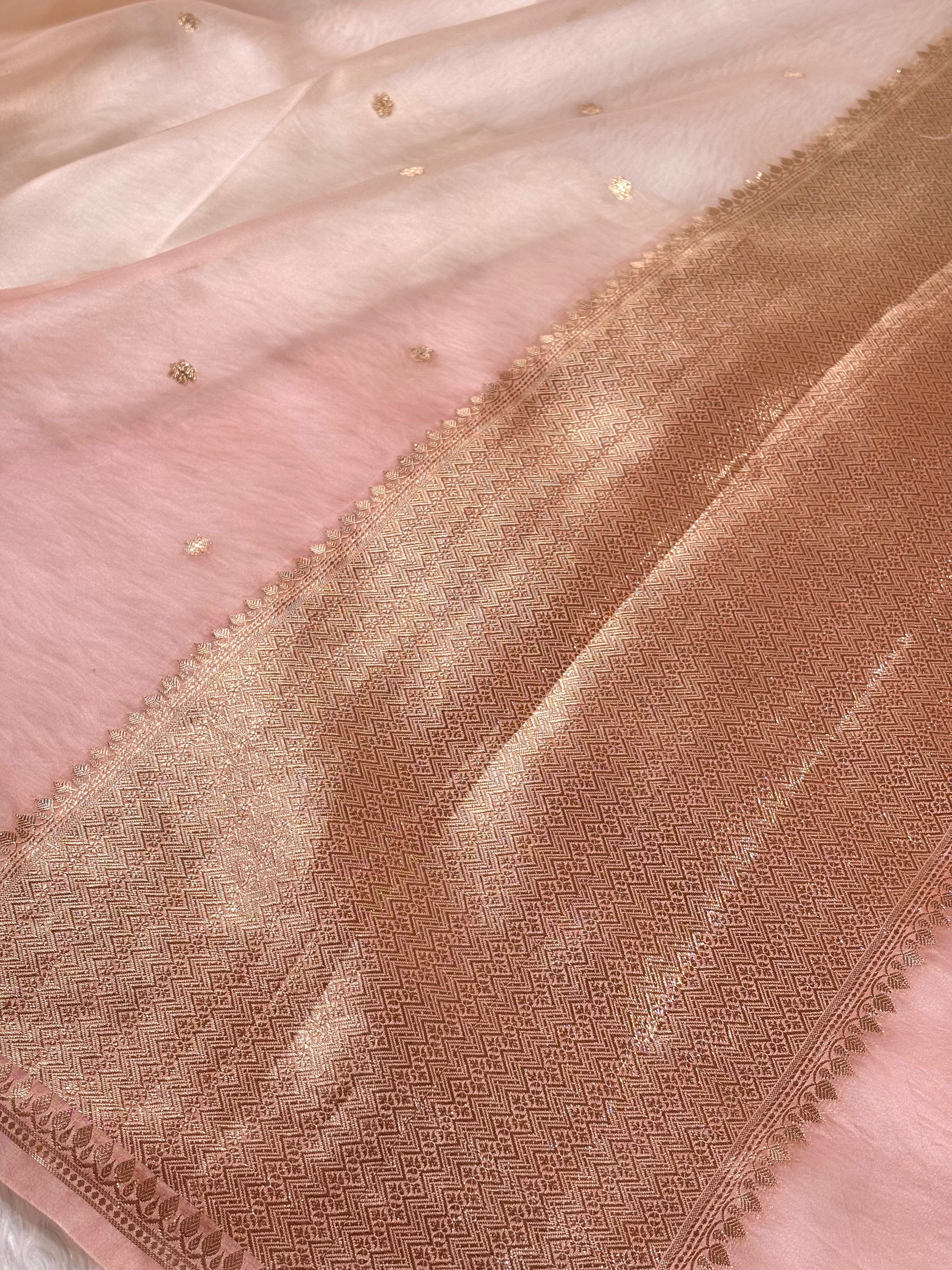 Pure Kora Organza Banarasi Saree