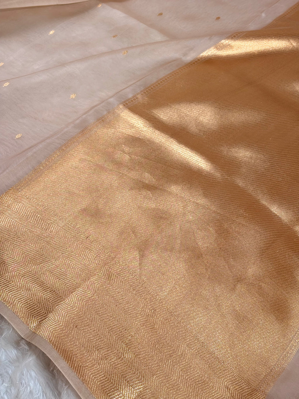 Pure Kora Organza Handloom Banarasi Saree