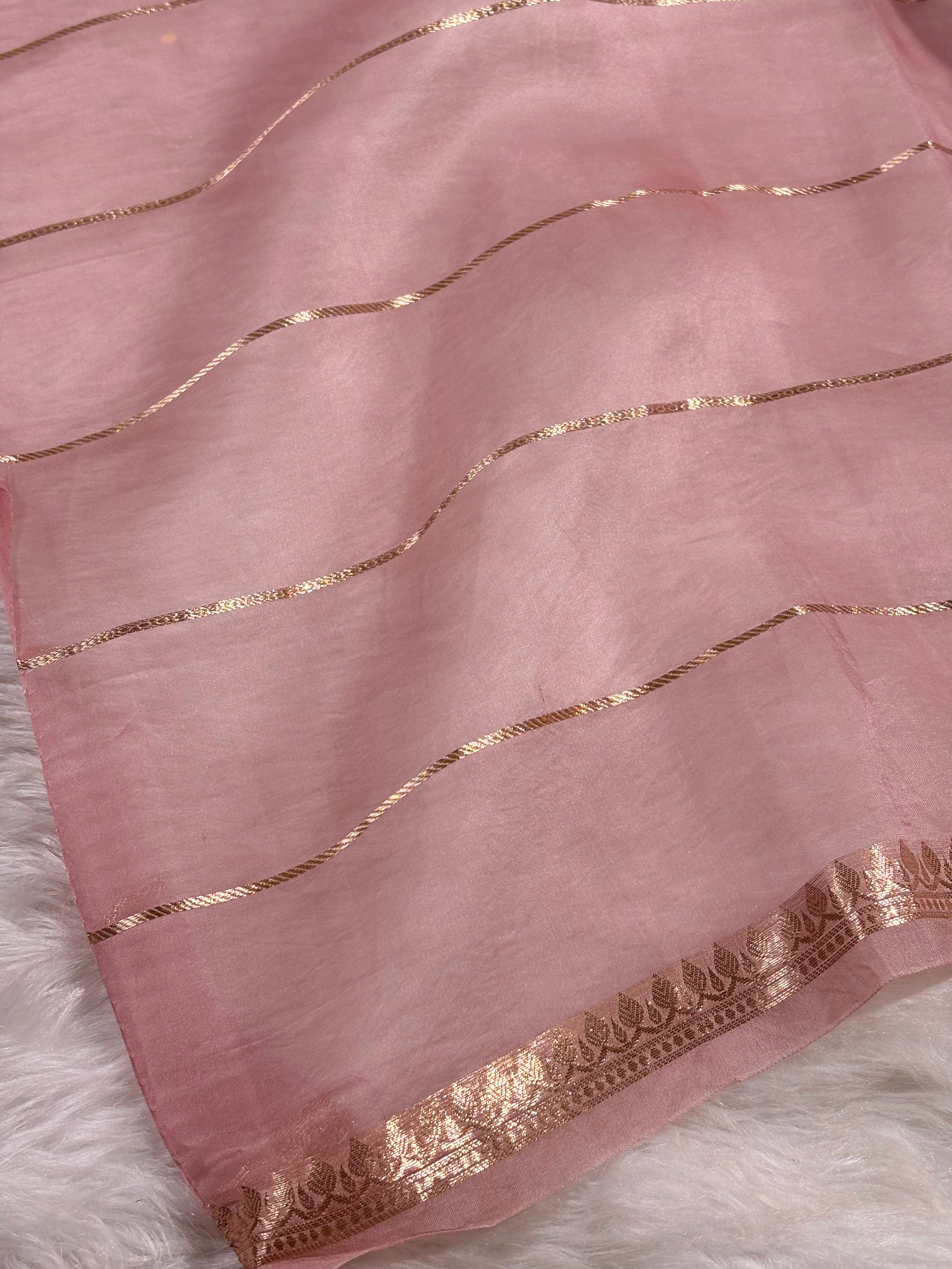 Pure Kora Organza Ombre Banarasi Saree