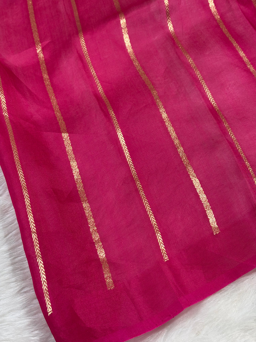 Pure kora Organza Ombre Handloom Banarasi Saree