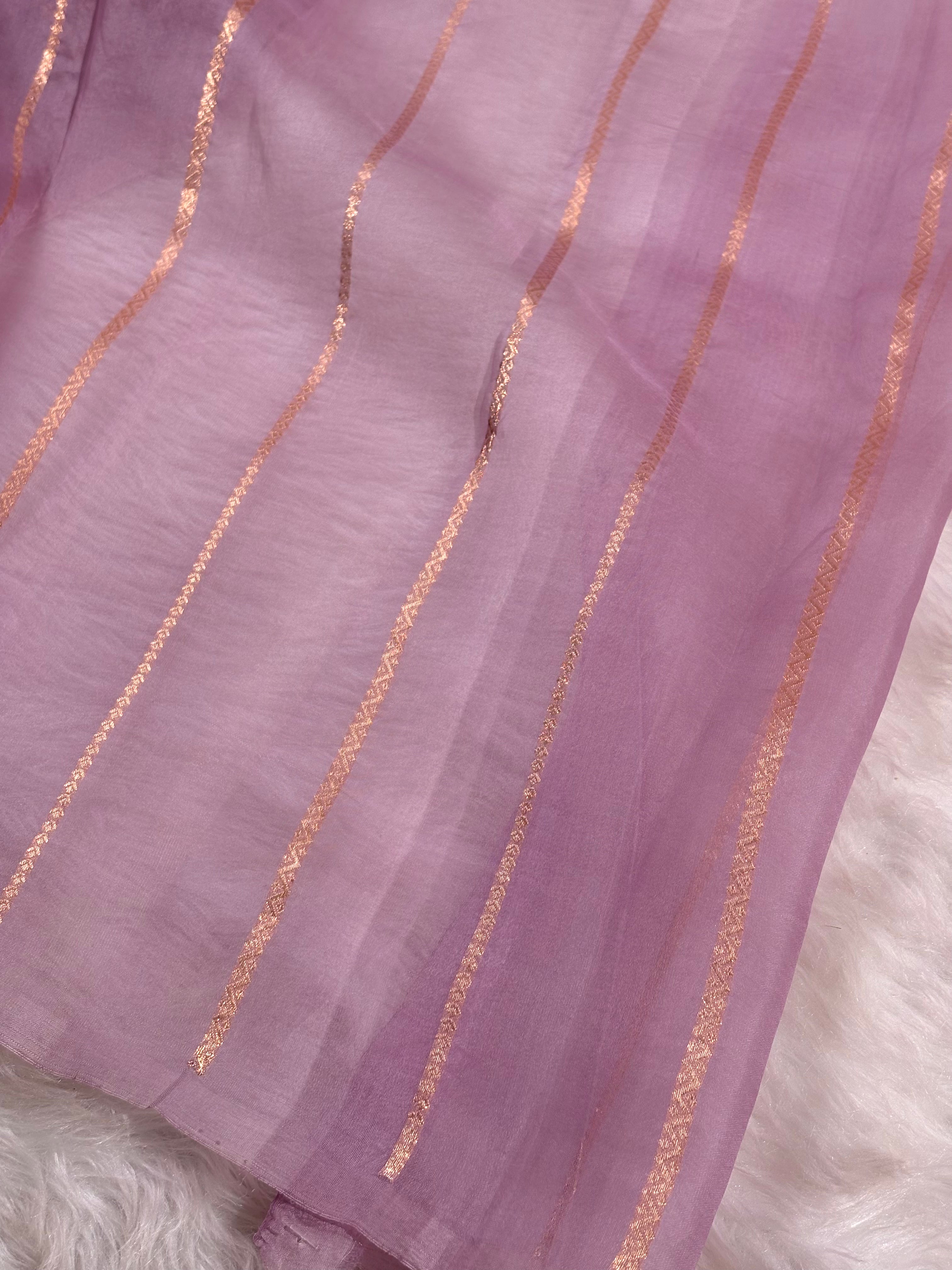 Pure Kora Organza Handloom Banarasi Saree