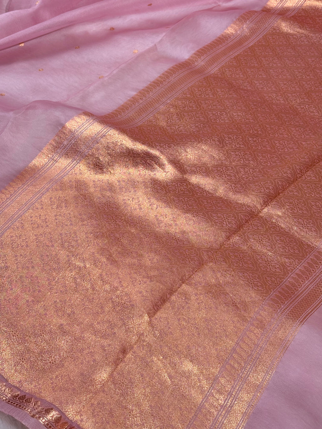 Pure Kora Organza Handloom Banarasi Saree